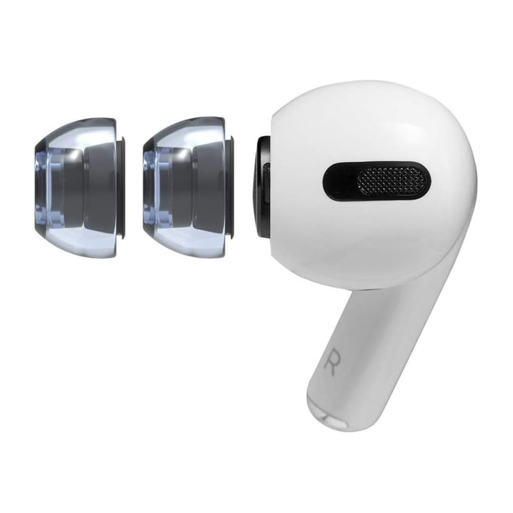 Premium AZLA SednaEarfit XELASTEC Tips for AirPods Pro 1/2 (2 Pairs) - Comfortable Silicone Replacement for Workouts & Travel