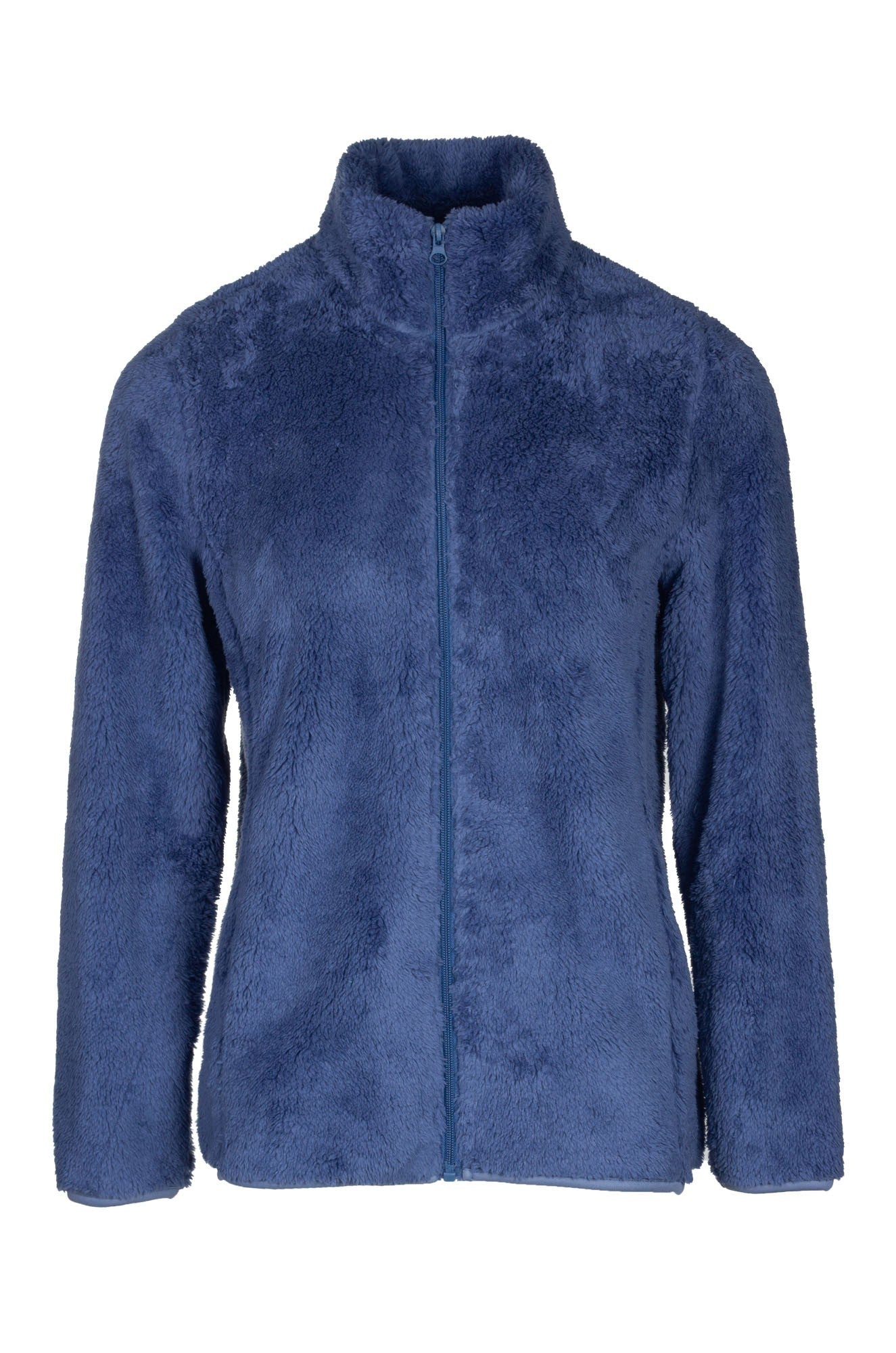Teddy Fleece Jacket for Women & Men - Soft Cozy Winter Outerwear in Indigo Blue (3421B1) - Perfect for Casual Wear, Outdoor Activities & Cold Weather