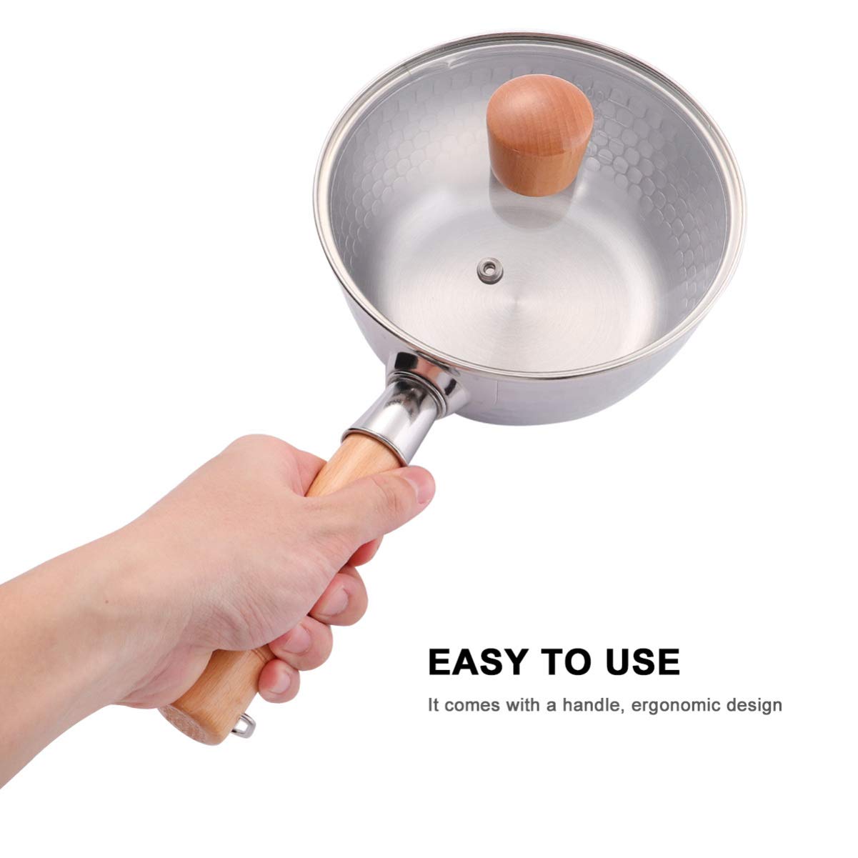 Cabilock 1 Set Multi-Functional Cooking Pot - Snow Pan, Instant Noodle Pot, Milk Pan, Stew Pot & Sauce Pan for Kitchen, Camping & Dorm Cooking