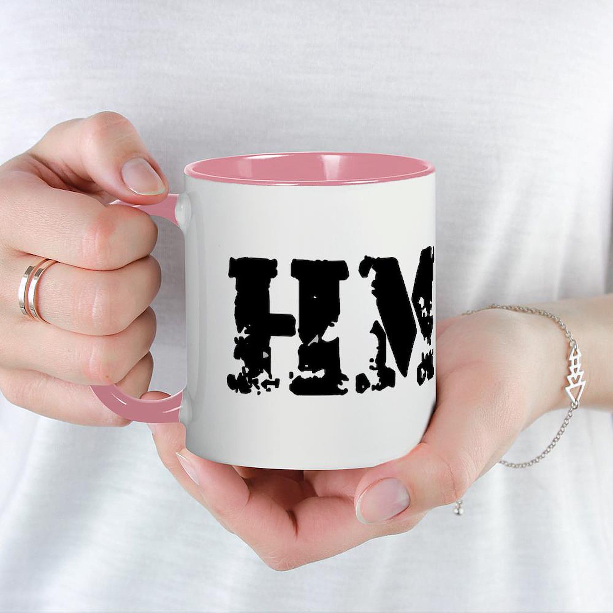 Premium 11 oz (325 ml) Ceramic Coffee Mug - HMFIC Black Mug by CafePress | Ideal for Office, Home, or Gifts