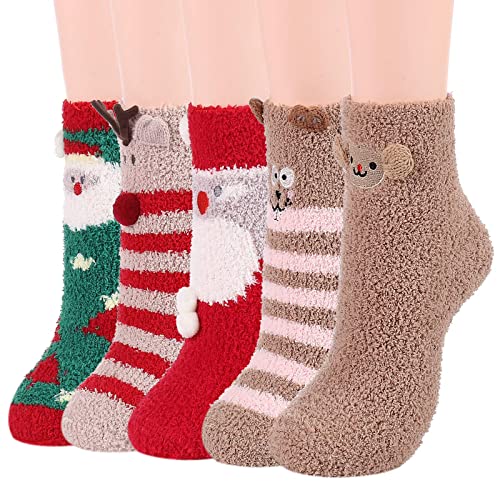 5 Pairs Cartoon Christmas
