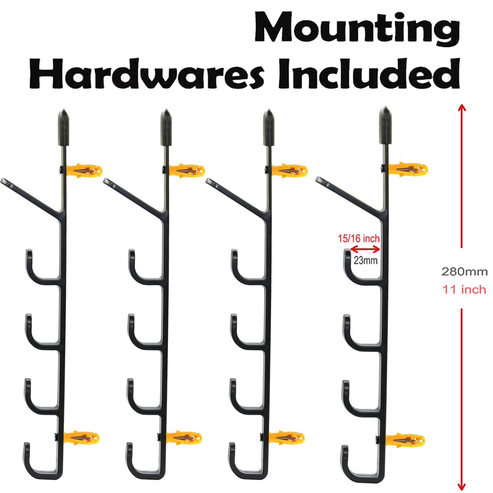5-Layer Golf Club Wall Mount Storage Rack - Holds Up to 10 Golf Clubs, Putter Holder Stand & Display Shelf for Home, Garage, or Golf Course Organization