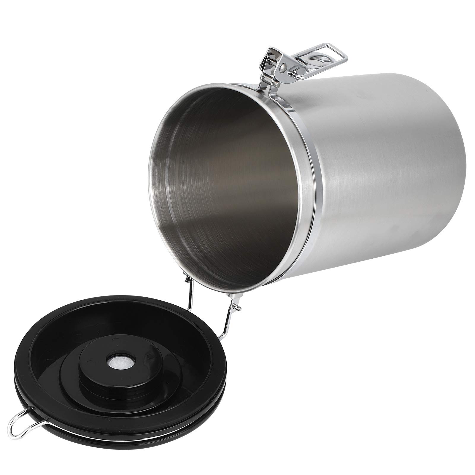 Premium Stainless Steel Airtight Food Storage Canister - Ideal for Coffee Beans, Tea Leaves, Grains & Dried Fruits - Kitchen Pantry Organization with Date Tracking - Perfect for Home, Office & Camping Use