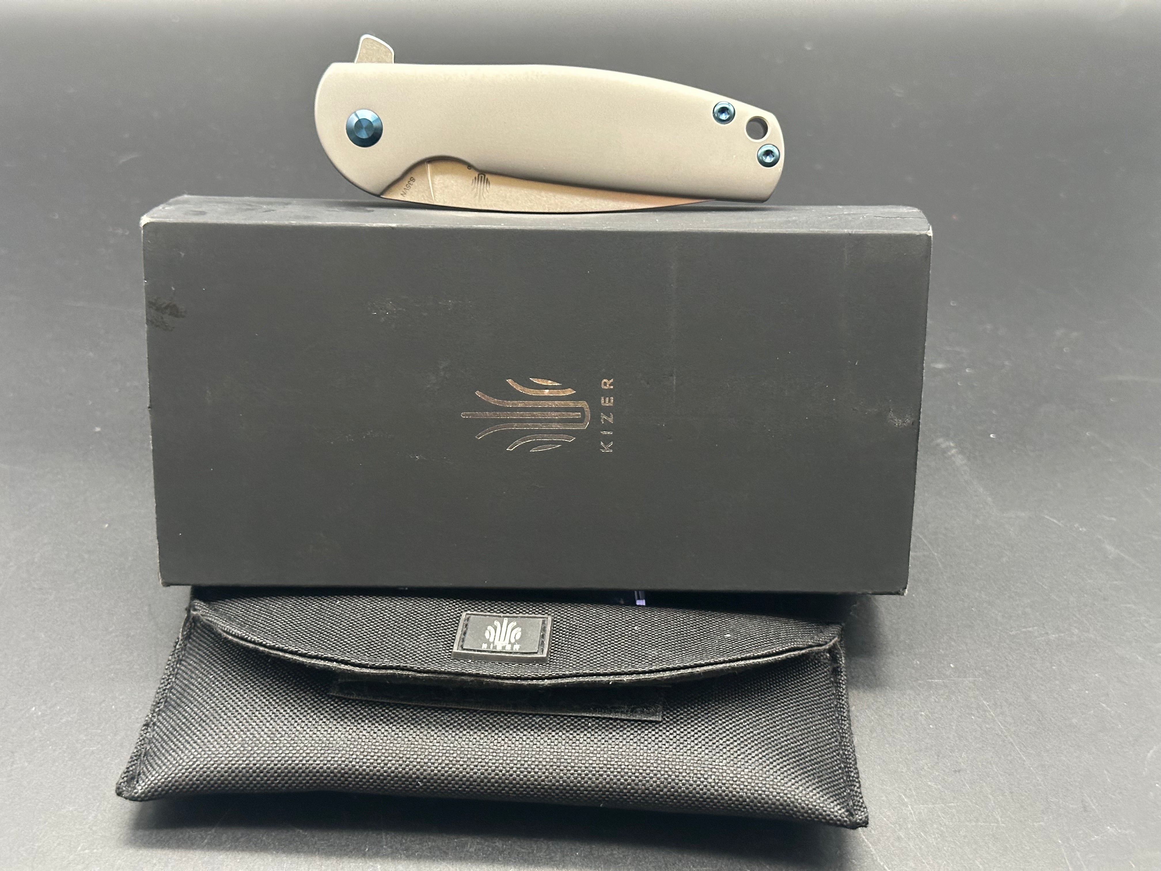 Kizer Laconico Gemini Frame Lock Folding Knife - 3.125