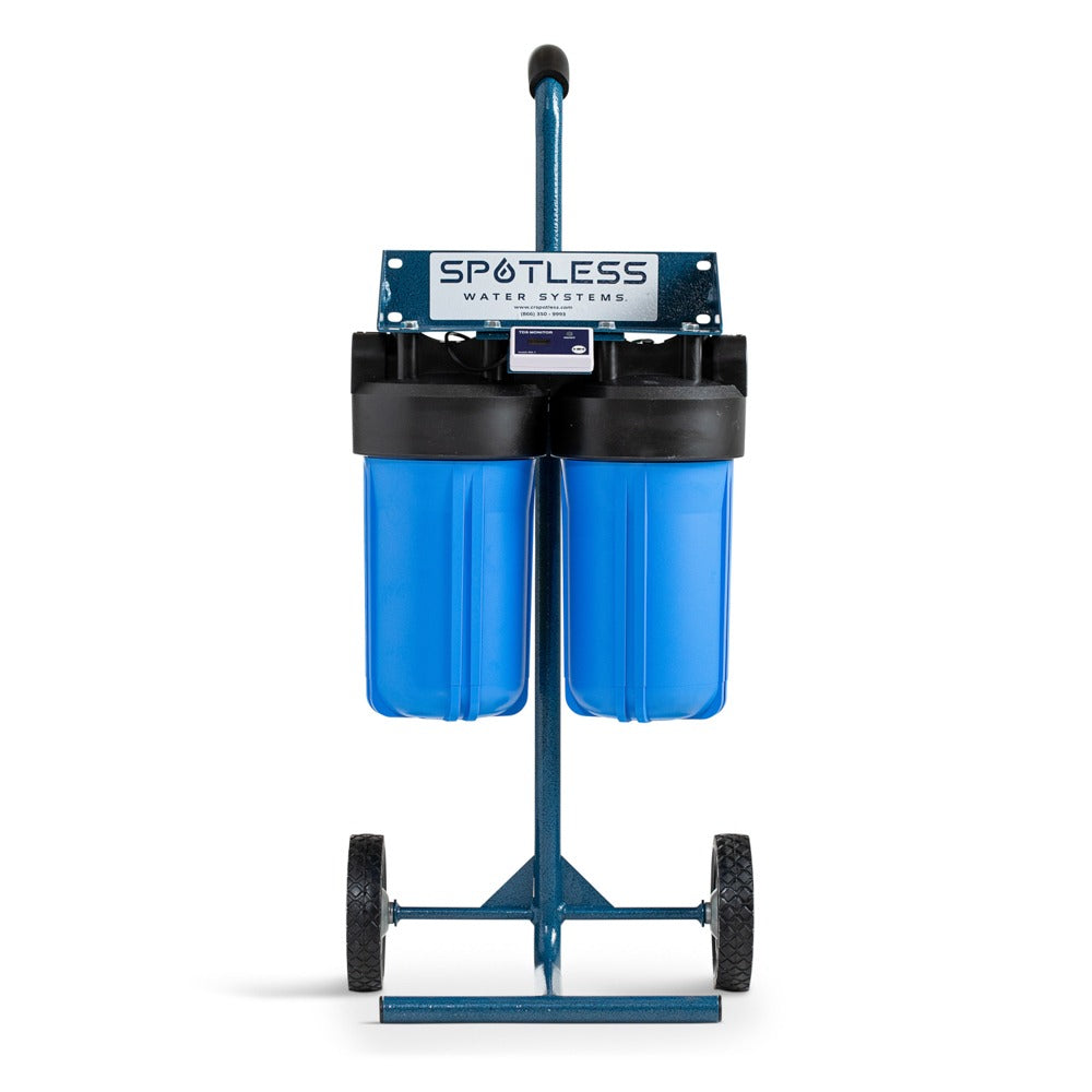 CR Spotless Rolling Deionized Water Filtration System - 100 Gallon Capacity | Car Washing, RV Cleaning & Spot-Free Rinse for Outdoor Use