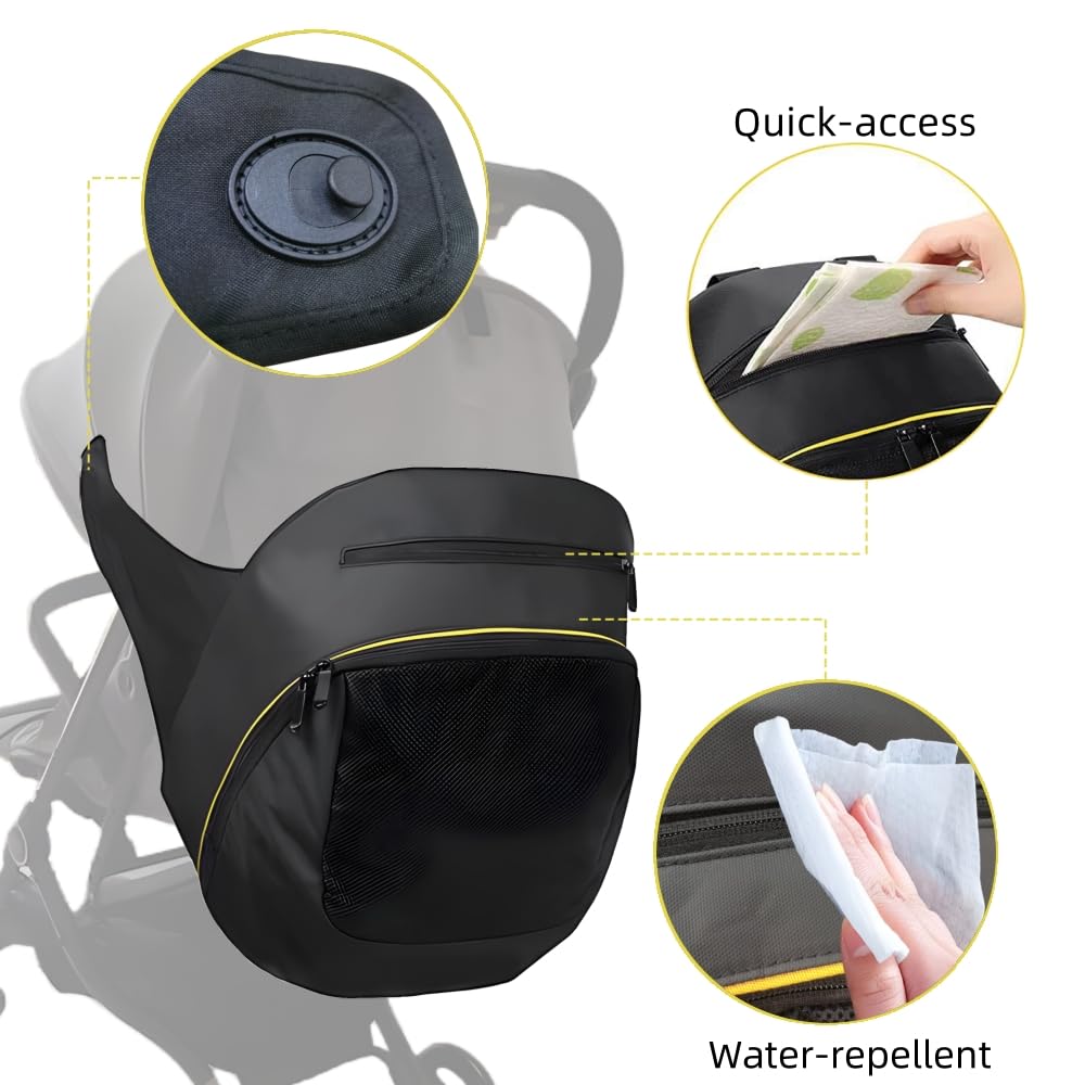 **Waterproof Diaper Backpack for Moms & Dads - Large Capacity Baby Bag with Stroller Straps, Insulated Bottle Pockets & Changing Pad - Perfect for Travel, Daycare & Outings**