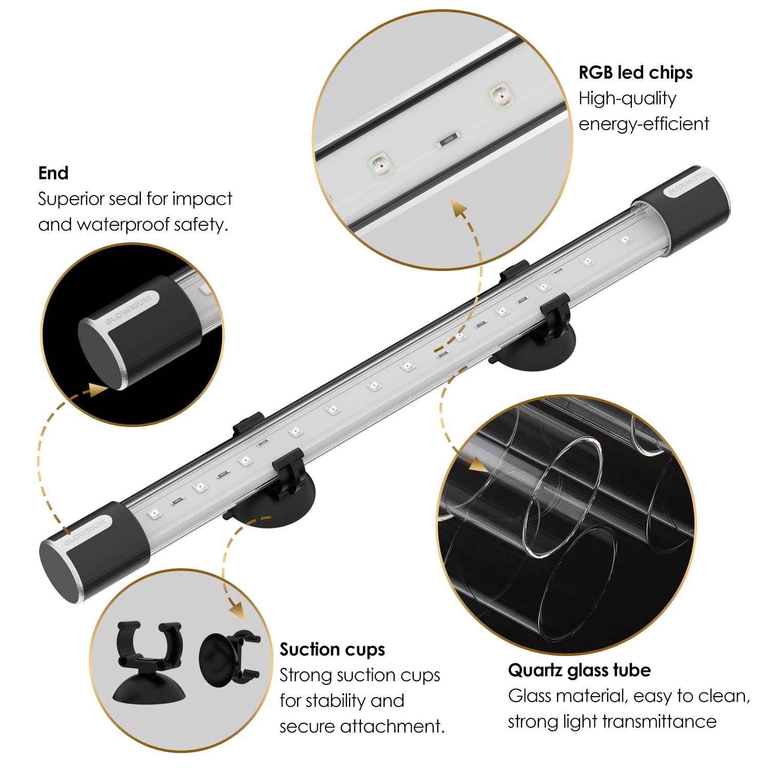 Best LED Aquarium Lights for Plants & Fish - Full Spectrum RGB with 10 Lighting Modes, IP68 Waterproof, Auto Timer On/Off - Perfect for Freshwater & Saltwater Tanks, Coral Reefs & Aquatic Plant Growth