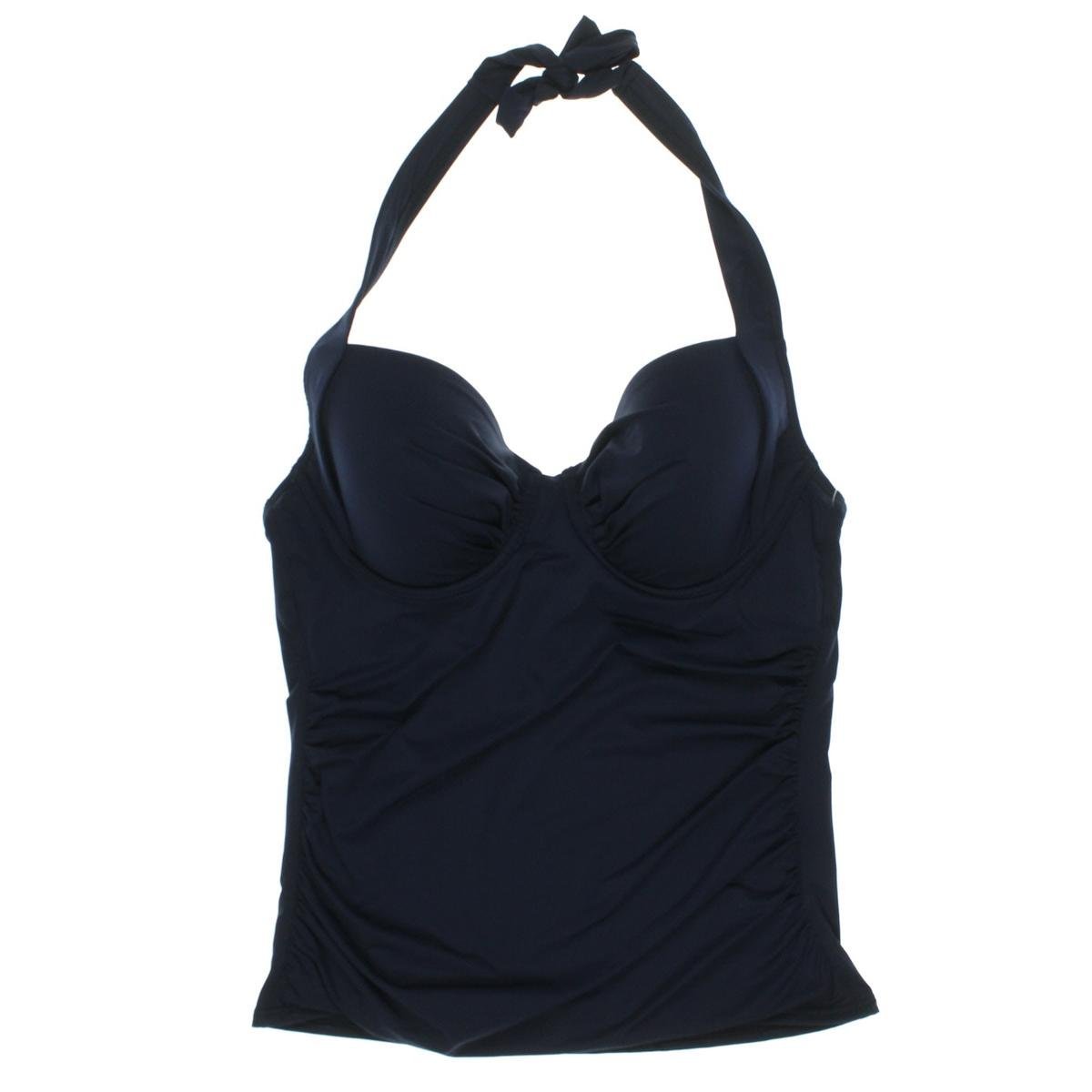 Tommy Bahama Women's Pearl Solids Underwire Full Molded Cup Tankini Swimsuit Top - SM C-Cup (US 6-8) | Beach Vacation, Pool Party & Summer Swimwear for Women