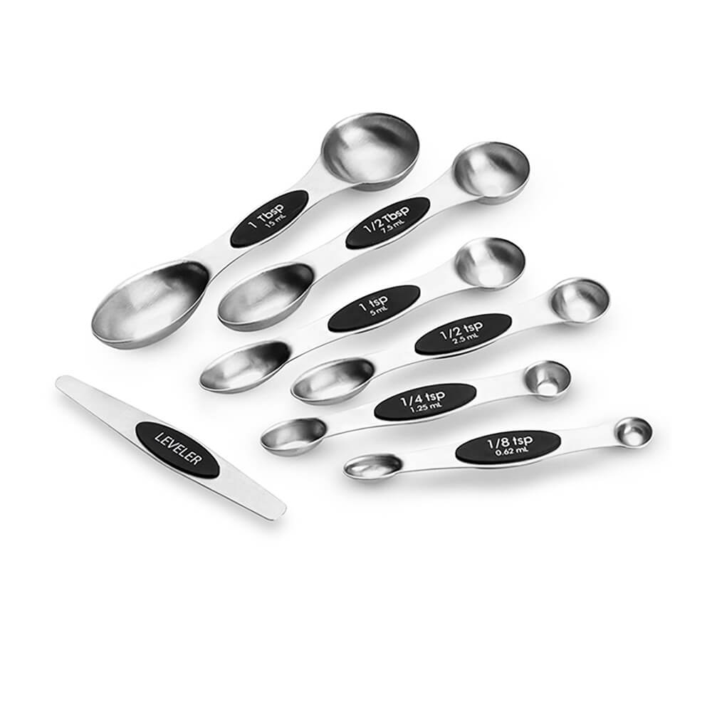 Giovanna Magnetic Measuring Spoons Set - 5-Piece Stainless Steel Kitchen Tools for Baking & Cooking | Perfect for Spices, Coffee, Flour | Stay Organized with Magnetic Design