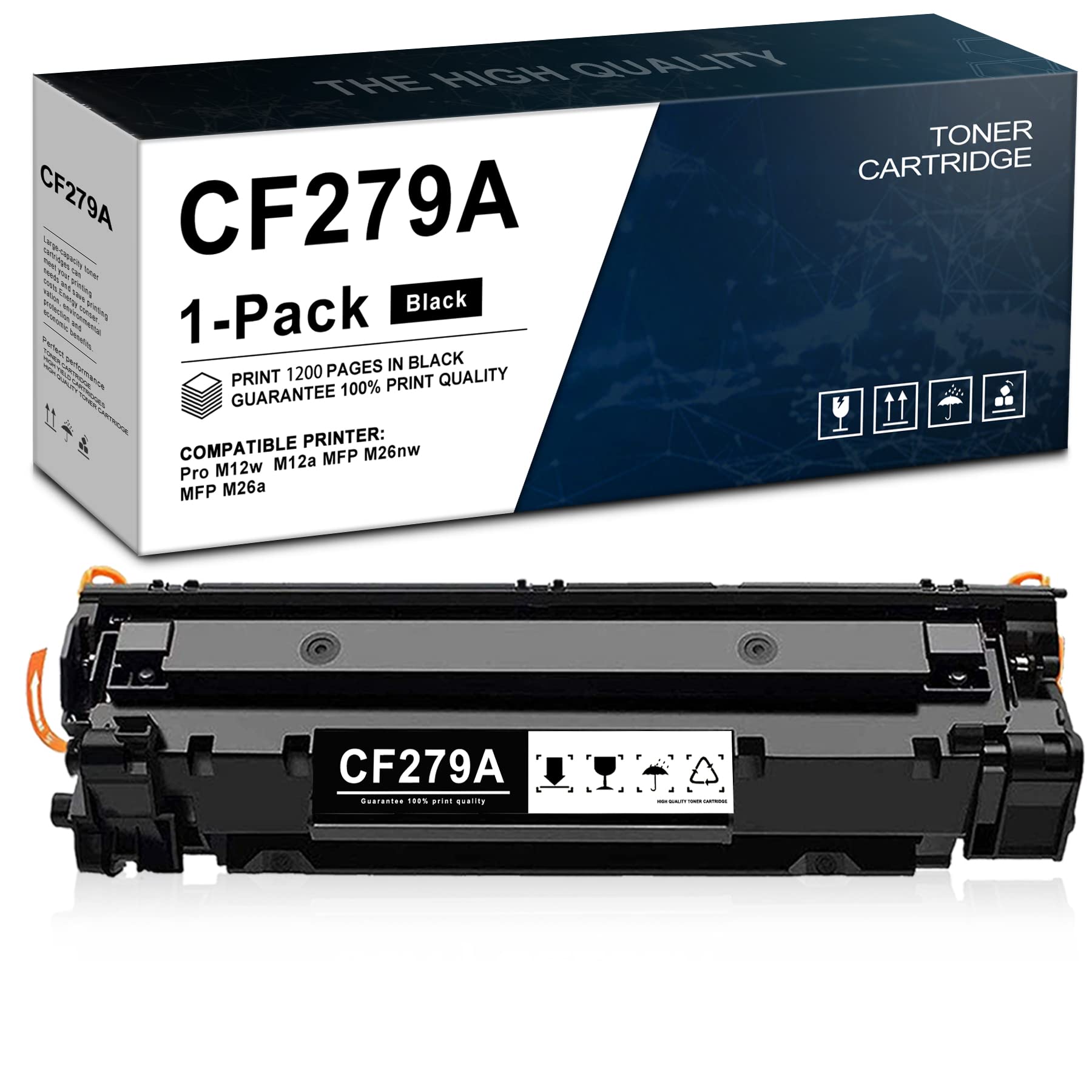 POTONER 79A CF279A Compatible Toner Cartridge Replacement for HP Pro M12w M12a MFP M26nw MFP M26a Printers - 1 Black (Home & Office Printing, High Yield, Reliable Performance)