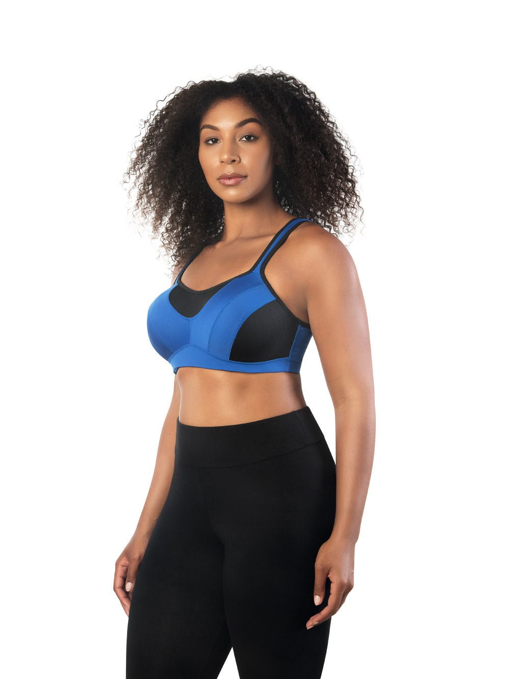 Parfait Dynamic Padded Performance Sports Bra - Dazzling Blue | High Support Workout Bra for Running, Yoga & Gym | Moisture-Wicking & Comfortable Activewear