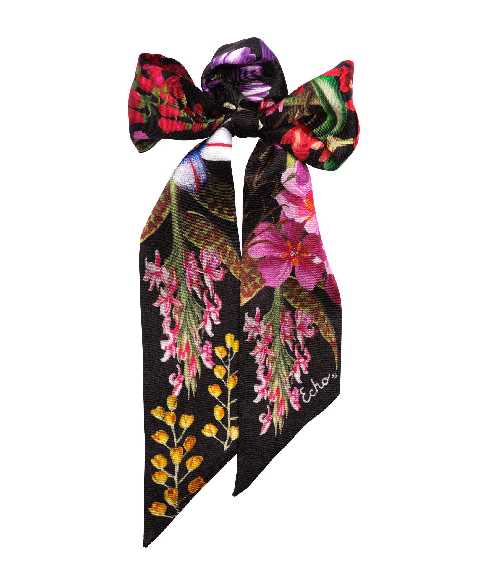 Botanica Silk Ribbon Scarf for Women - Elegant Fashion Accessory for Parties, Weddings & Special Occasions - Lightweight & Soft Luxury Scarf