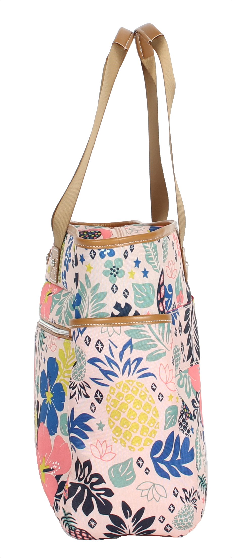 Lily Bloom Floral Print Women's Handbag - Large Capacity Tote Satchel Shoulder Bag for Work, Travel & Everyday Use