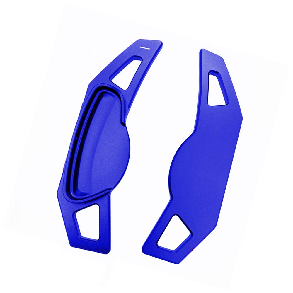 Premium Metal Alloy Steering Wheel Paddle Shifter Extension Kit - Compatible with Mercedes-Benz Smart Fortwo 451 (2009-2017) & Forfour 453 (2015-2017) - Blue Shift Paddle Blade Replacement & Decorative Upgrade for Enhanced Driving Experience - Perfect for Racing Enthusiasts & Custom Car Modifications