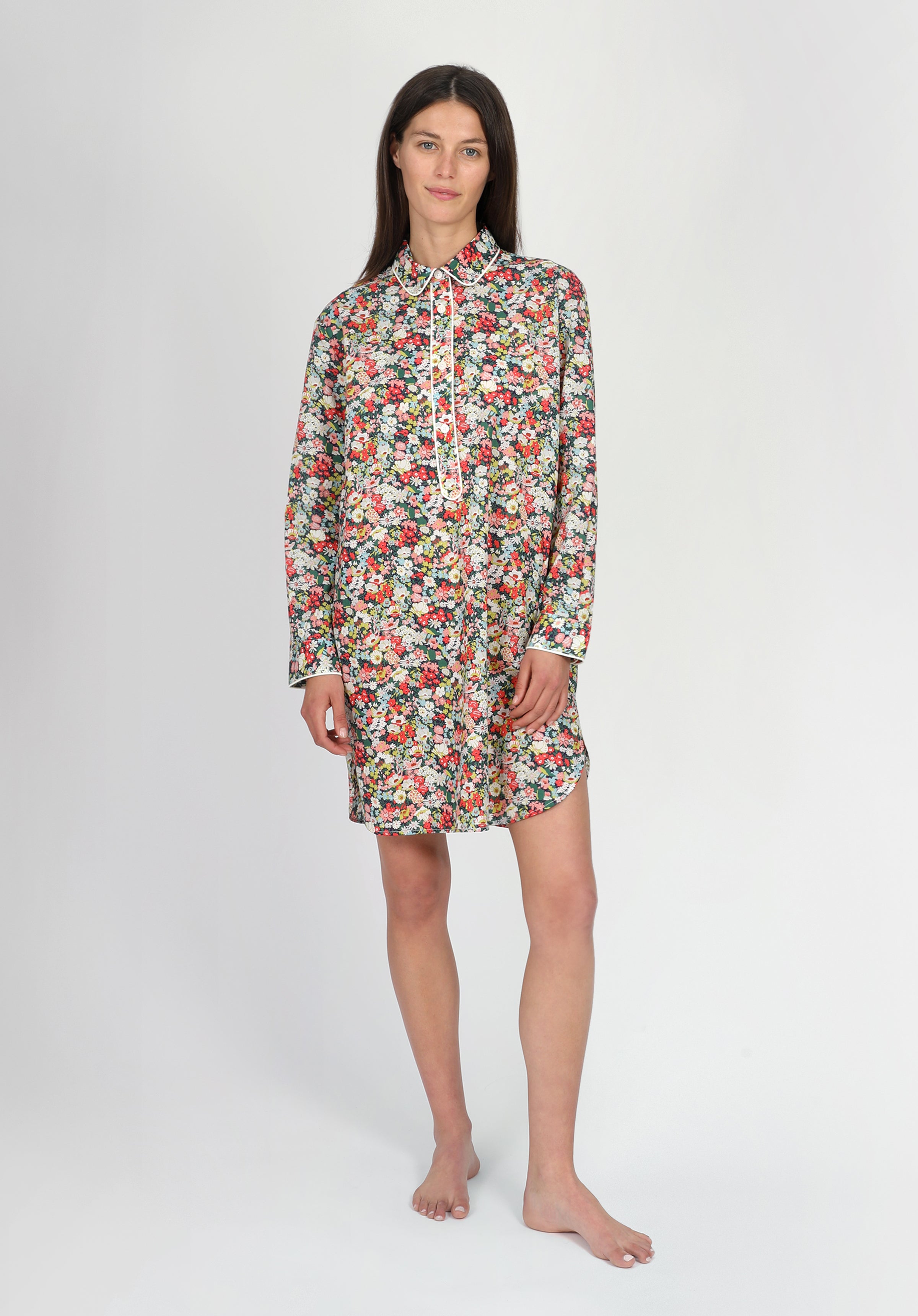 Elsa Night Shirt for Women - Soft & Comfortable Sleepwear - Liberty Thorpe Collection - Perfect for Relaxing at Home or Sleepovers