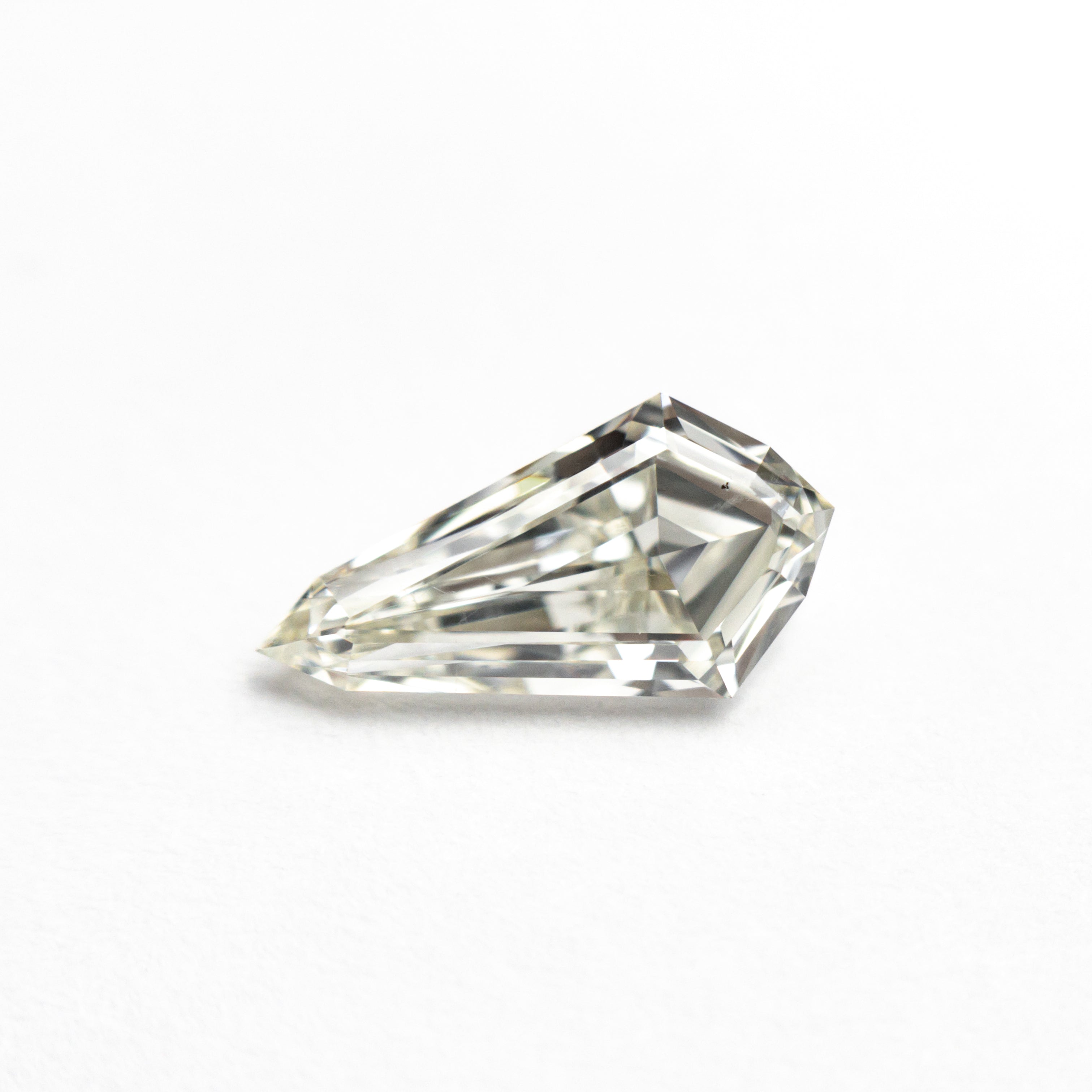 0.91ct Shield Step Cut Diamond - 9.95x5.23x2.88mm SI1 Clarity - K Color for Engagement Rings & Fine Jewelry