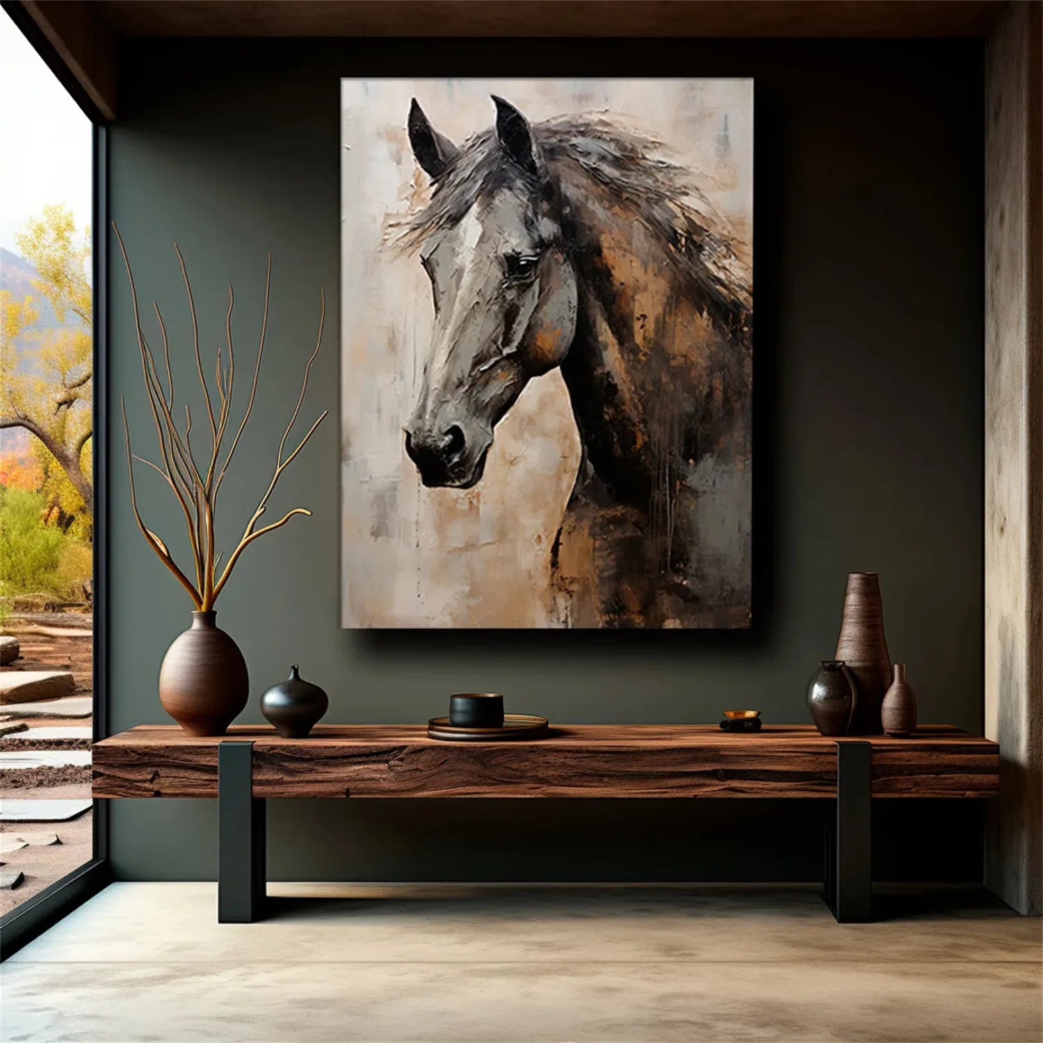 Animal Art Painting #AP052 - Handmade Canvas Wall Decor for Living Room, Bedroom & Office - Perfect Gift for Pet Lovers & Home Decor