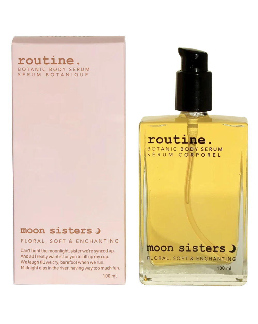 Moon Sisters Botanic Body Serum - Organic Hydrating Skincare for Dry & Sensitive Skin | Perfect for Nighttime Routine & Post-Shower Moisturizing