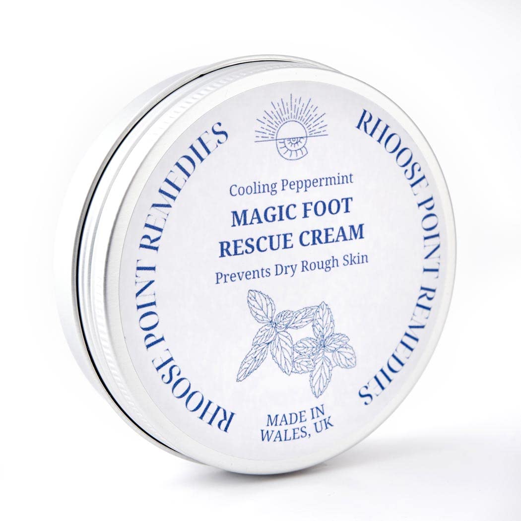 Vegan Foot Cream for Dry Cracked Heels - 100g Intensive Moisturizing Treatment with Cooling Peppermint | Softens Rough Skin & Prevents Cracks | Perfect for Daily Foot Care, Post-Pedicure Recovery & Winter Skin Protection