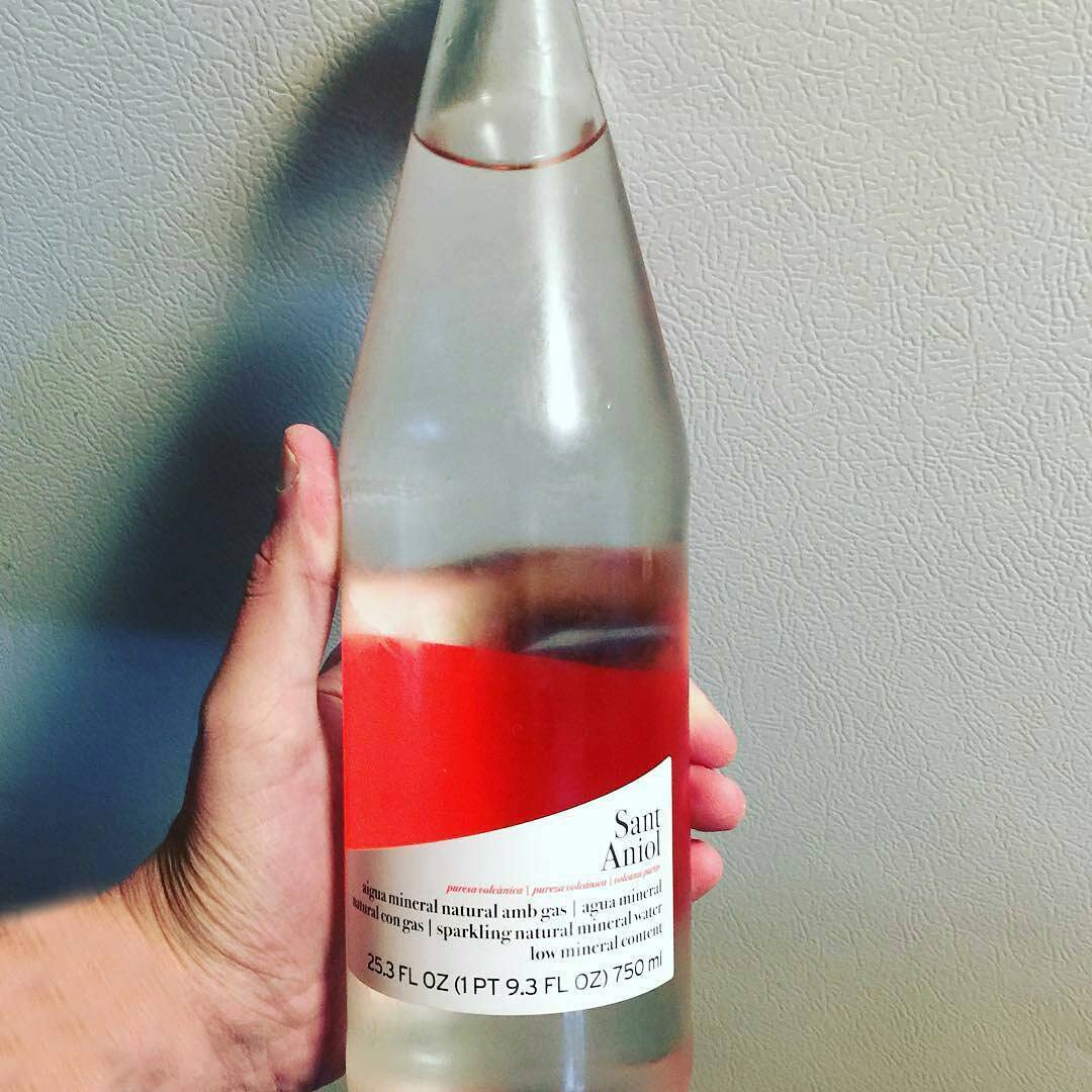 Sant Aniol Sparkling Natural Mineral Water - 750ml (12 Glass Bottles) | Premium Spanish Carbonated Spring Water for Parties, Gifts & Fine Dining
