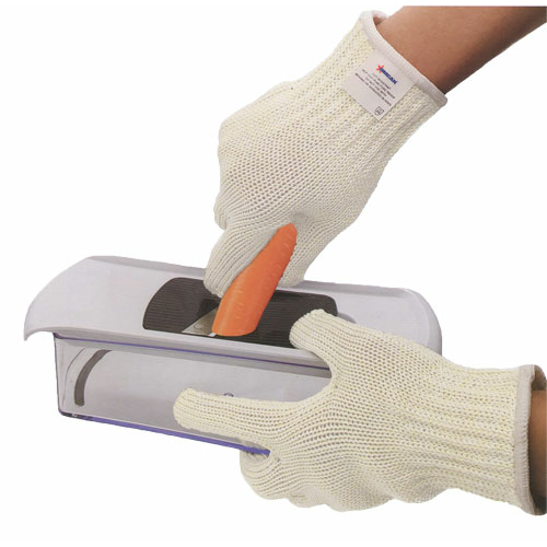 Cut Resistant Gloves with Green Cuff - Medium Size for Kitchen, Gardening & DIY Projects | Durable Safety Gloves for Food Prep, Construction & Outdoor Work