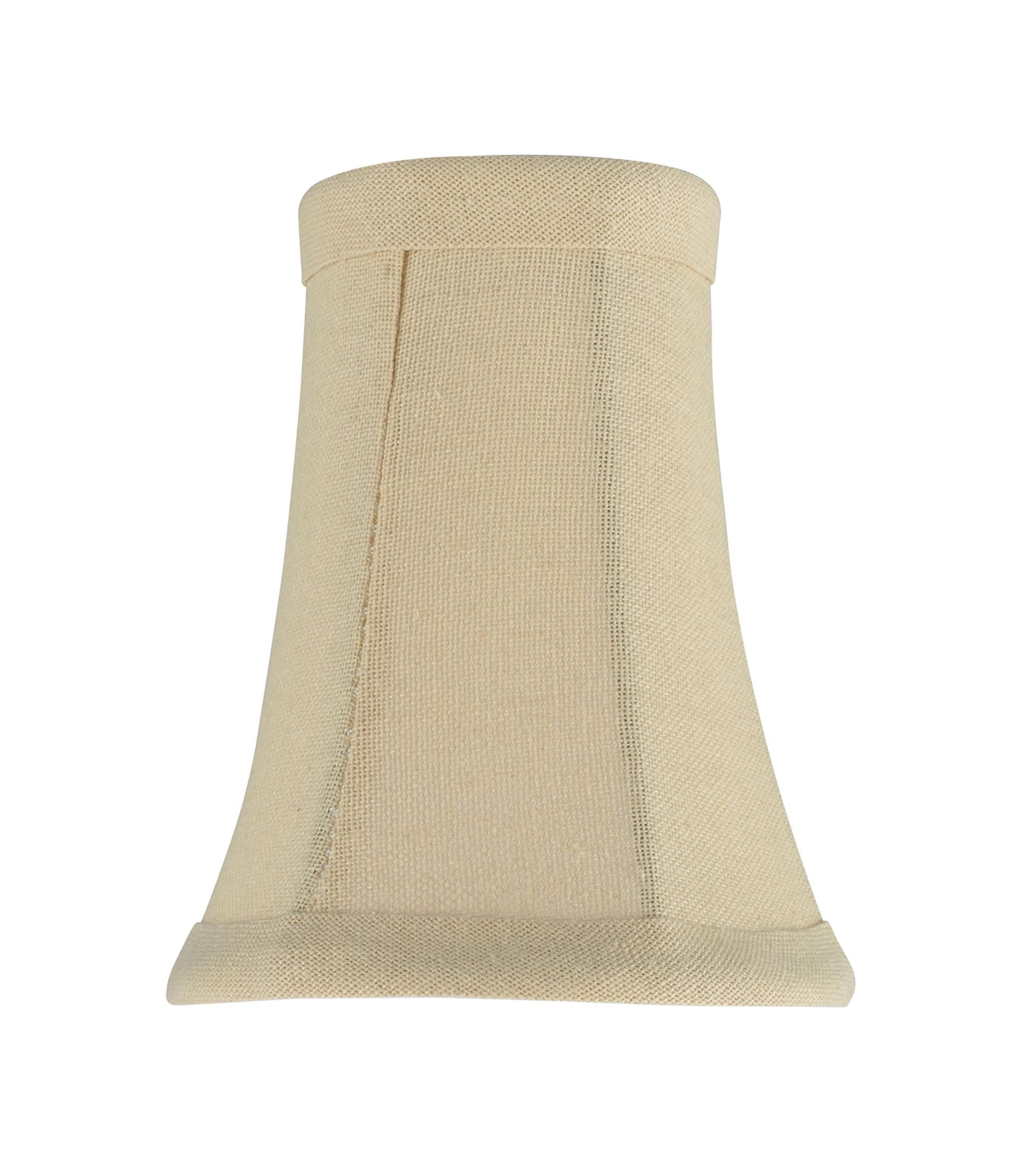 Aspen Creative 30012 Small Bell Shape Chandelier Clip-On Lamp Shade (1 Pack) - 4