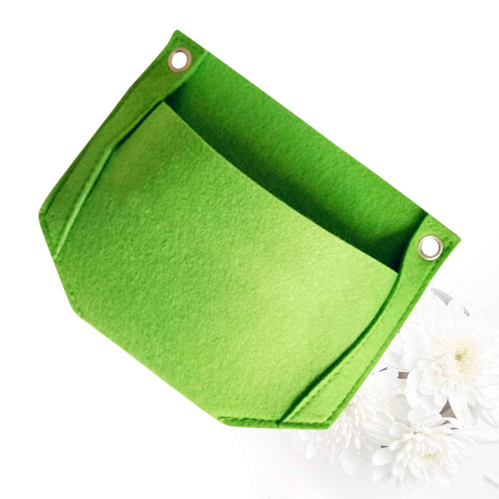 Cabilock 2-Pack Vertical Felt Grow Bags - Wall Mount Hanging Planters for Indoor/Outdoor Gardens - Green Living Wall Plant Pots for Herbs, Flowers & Vegetables - Perfect for Balcony, Patio & Small Space Gardening