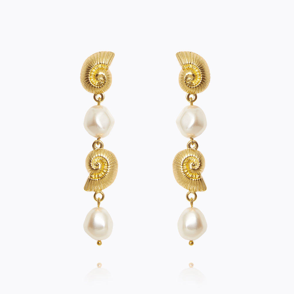 Exquisite Shell Pearl Earrings for Women - Elegant & Timeless Pearl Jewelry Gift for Her | Perfect for Weddings, Parties & Special Occasions