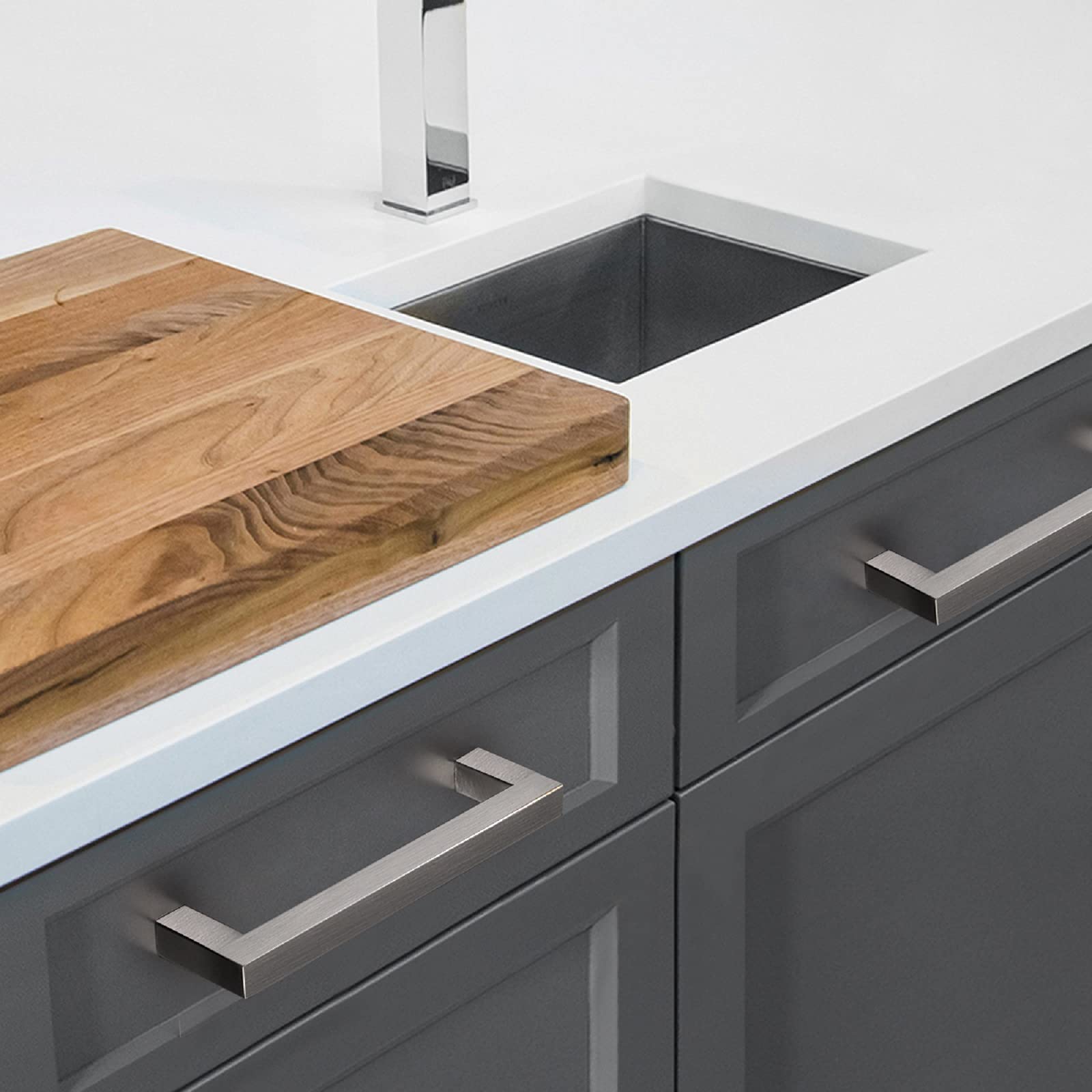 5 Pack Square Bar Cabinet Handles 5