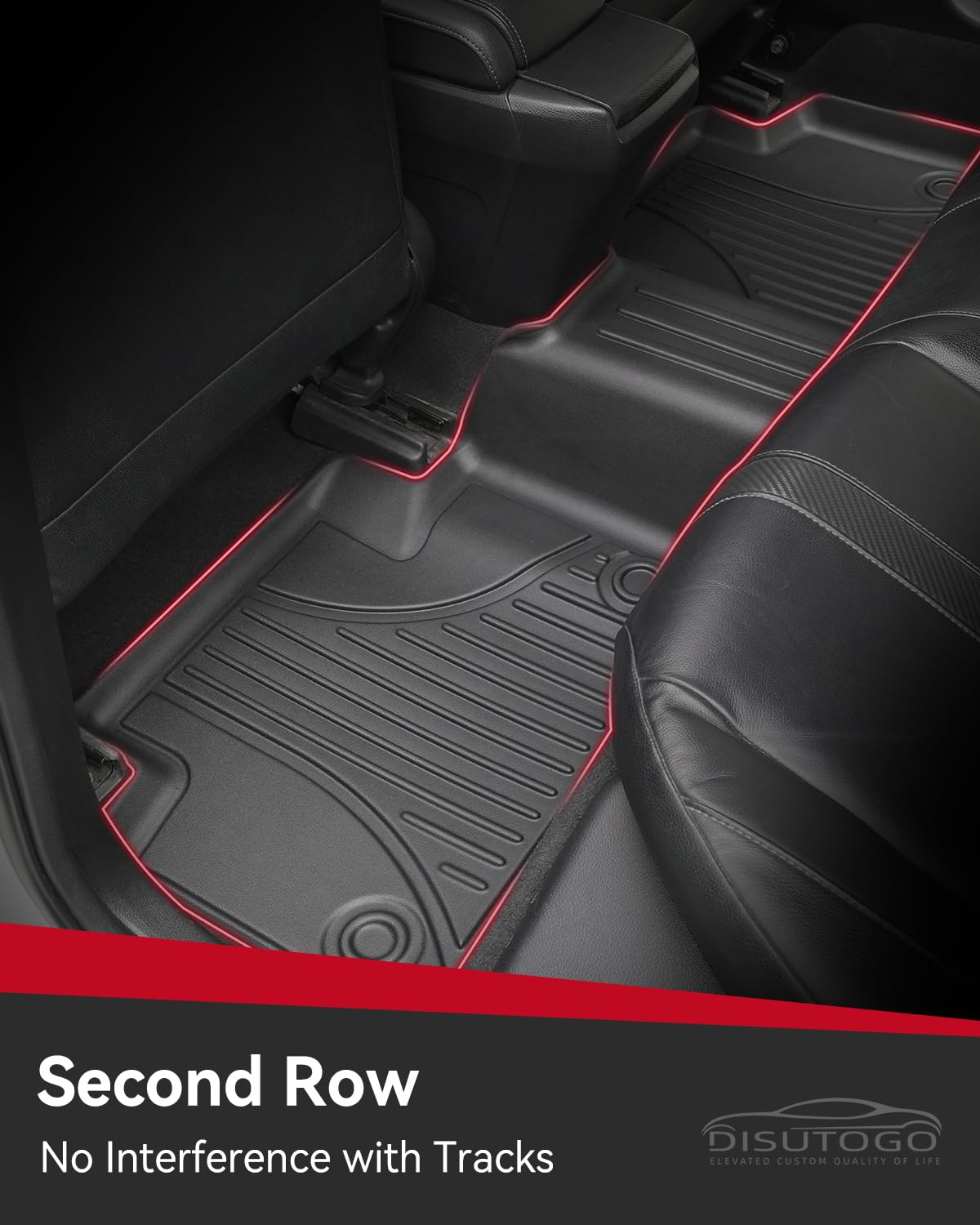 2022-2025 Honda Civic Sedan & 2023-2024 Acura Integra All Weather Floor Mats - TPE Rubber Floor Liners, Non-Slip, Odorless, Full Set (Black) - Perfect for Daily Commuting, Road Trips & All-Season Protection (Fits Sedan Models with Rear USB Ports, Not for Hatchback)
