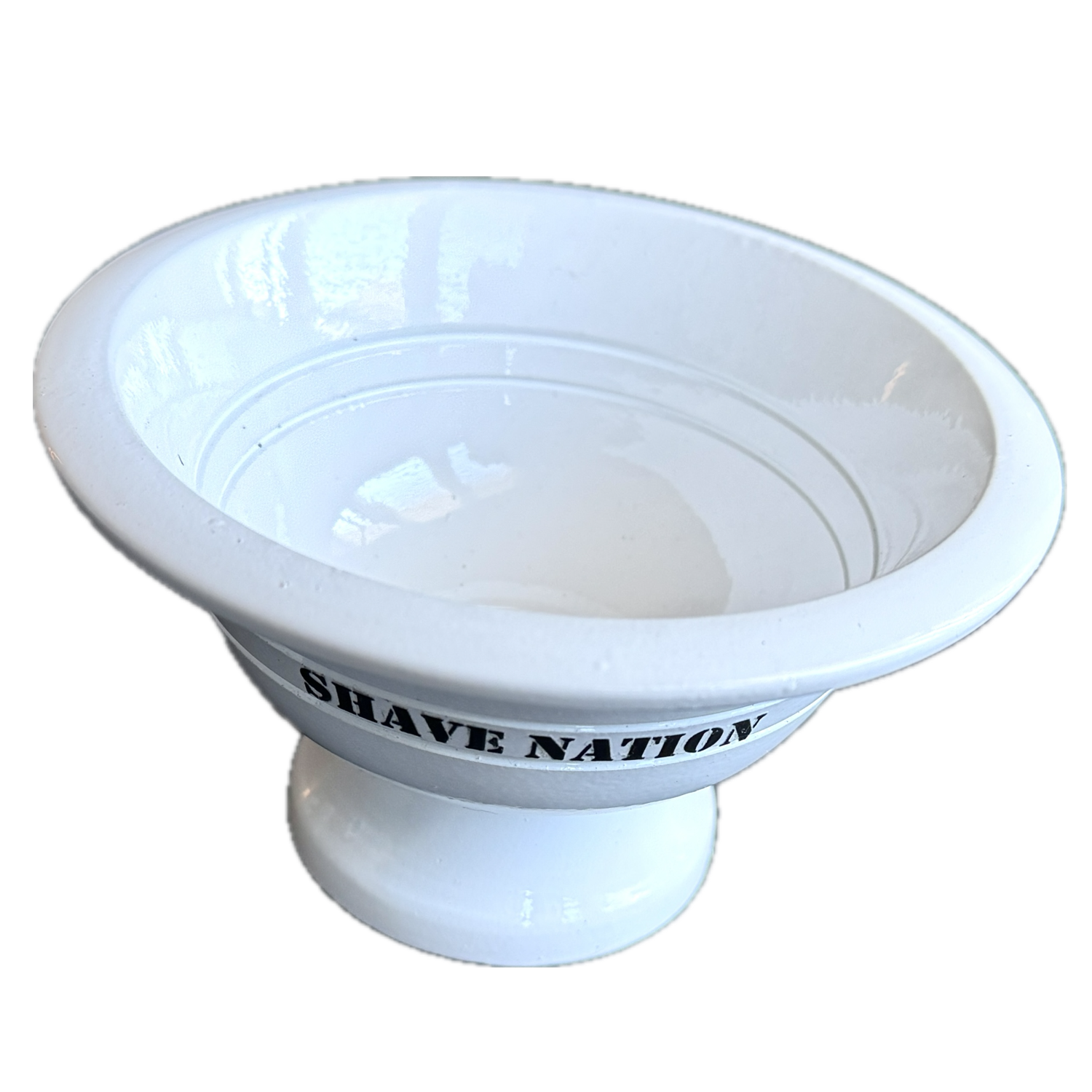 Shave Nation PRO LINE Unbreakable Lather Bowl - Arctic White Shaving Bowl for Men, Durable & Non-Slip Design - Perfect for Wet Shaving, Barber Shops & Home Grooming Kits