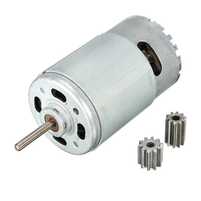 High-Speed 12V DC Motor 30000 RPM for Kids Electric Cars, RC Ride-On Vehicles, and Baby Cars - RS550 Gearbox with 10 Teeth Engine - Perfect for DIY Projects, Toy Upgrades, and Hobbyist Applications