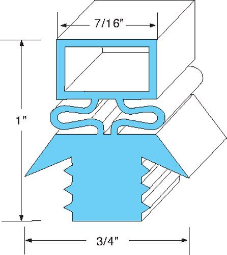 Traulsen Refrigerator Door Gasket 27565 - Replacement Seal for Commercial Freezers & Coolers - Perfect for Restaurants, Grocery Stores & Food Service Businesses