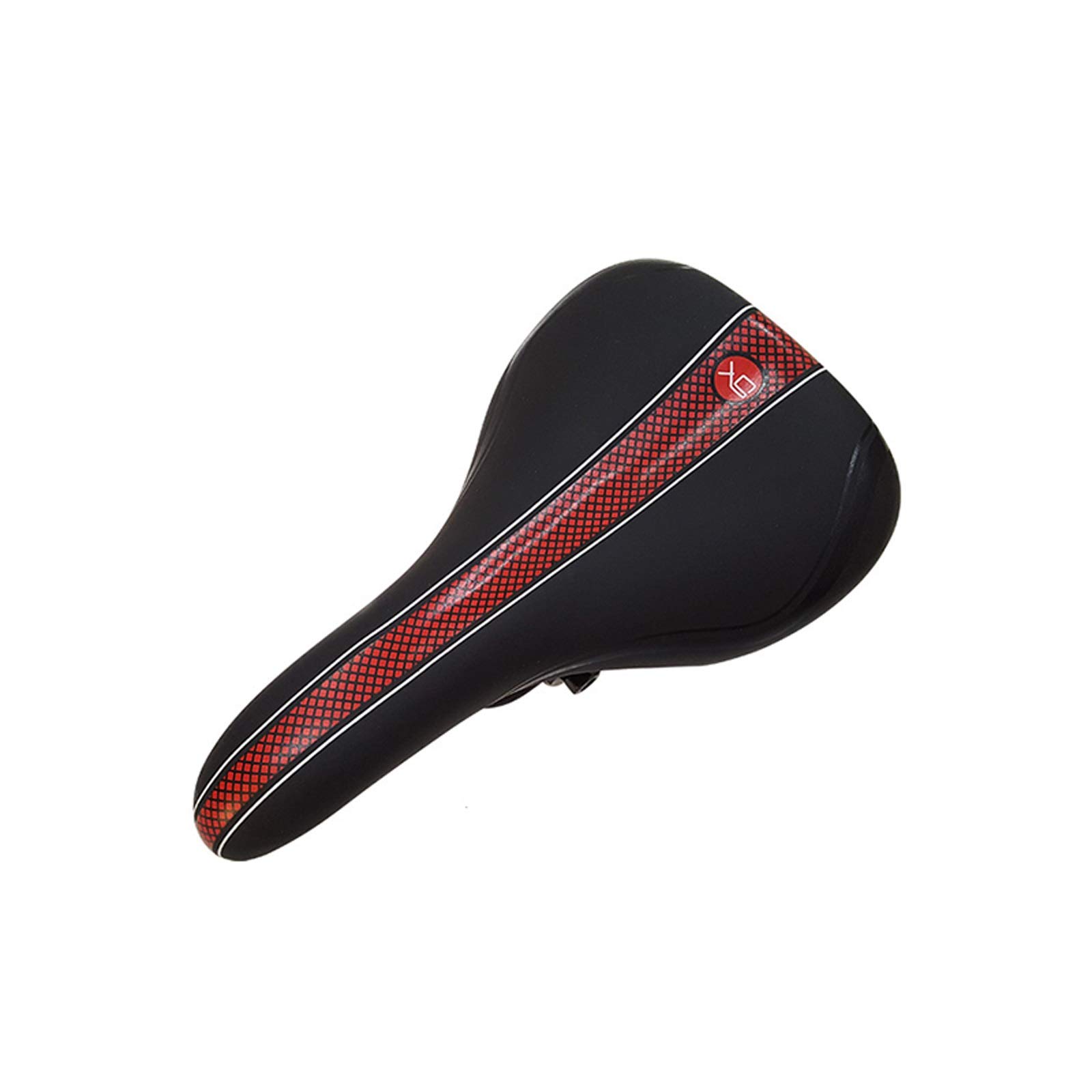 **Premium Gel Bike Seat Cushion - Shockproof & Extra Comfort for Big Bum - Fits MTB, Mountain Bike, Folding Bike, Road Bike, Spinning & Exercise Bikes - Ideal for Long Rides & Indoor Cycling (Red)**