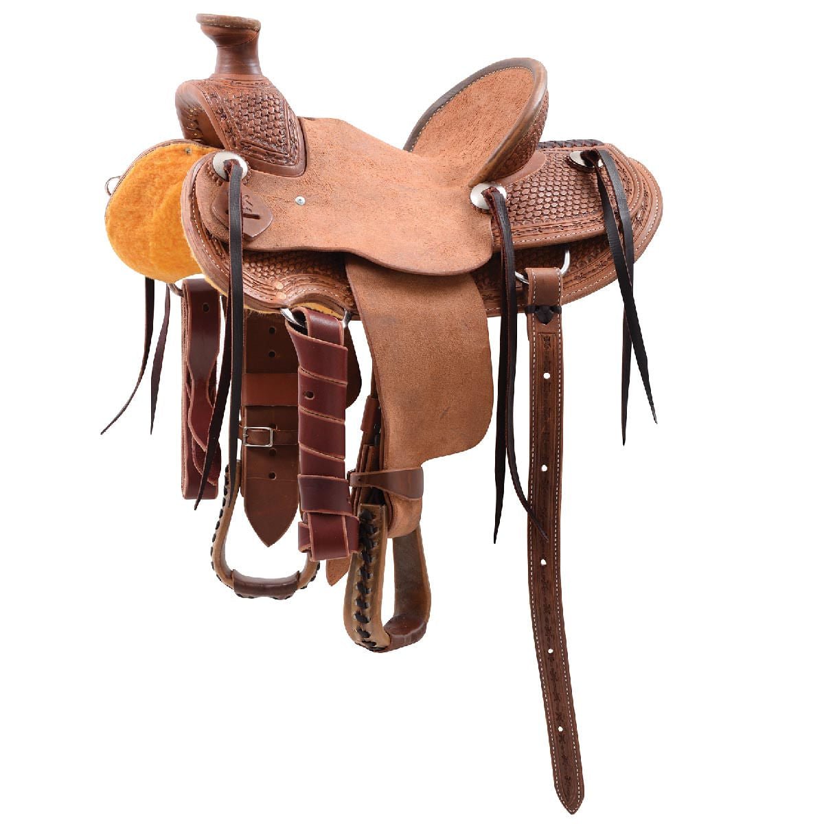 Cashel Cowboy Kids Wade Roper Saddle - Genuine Leather Western Saddle for Children | Perfect for Rodeo, Trail Riding & Horseback Lessons