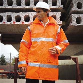 High Visibility Traffic Safety Jacket - Reflective Work Vest for Construction, Cycling & Running - ANSI Certified for Outdoor Safety