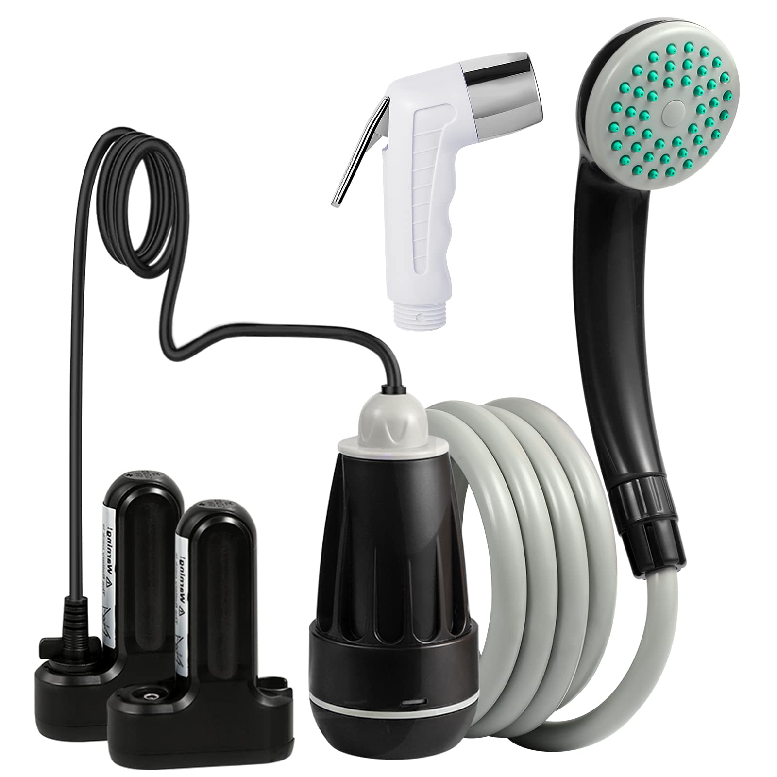 **KEDSUM Rechargeable Portable Camp Shower Pump with Handheld Sprayer - Outdoor Shower for Camping, Hiking, Travel & RV Use - Ideal for Beach, Backpacking & Emergency Preparedness**