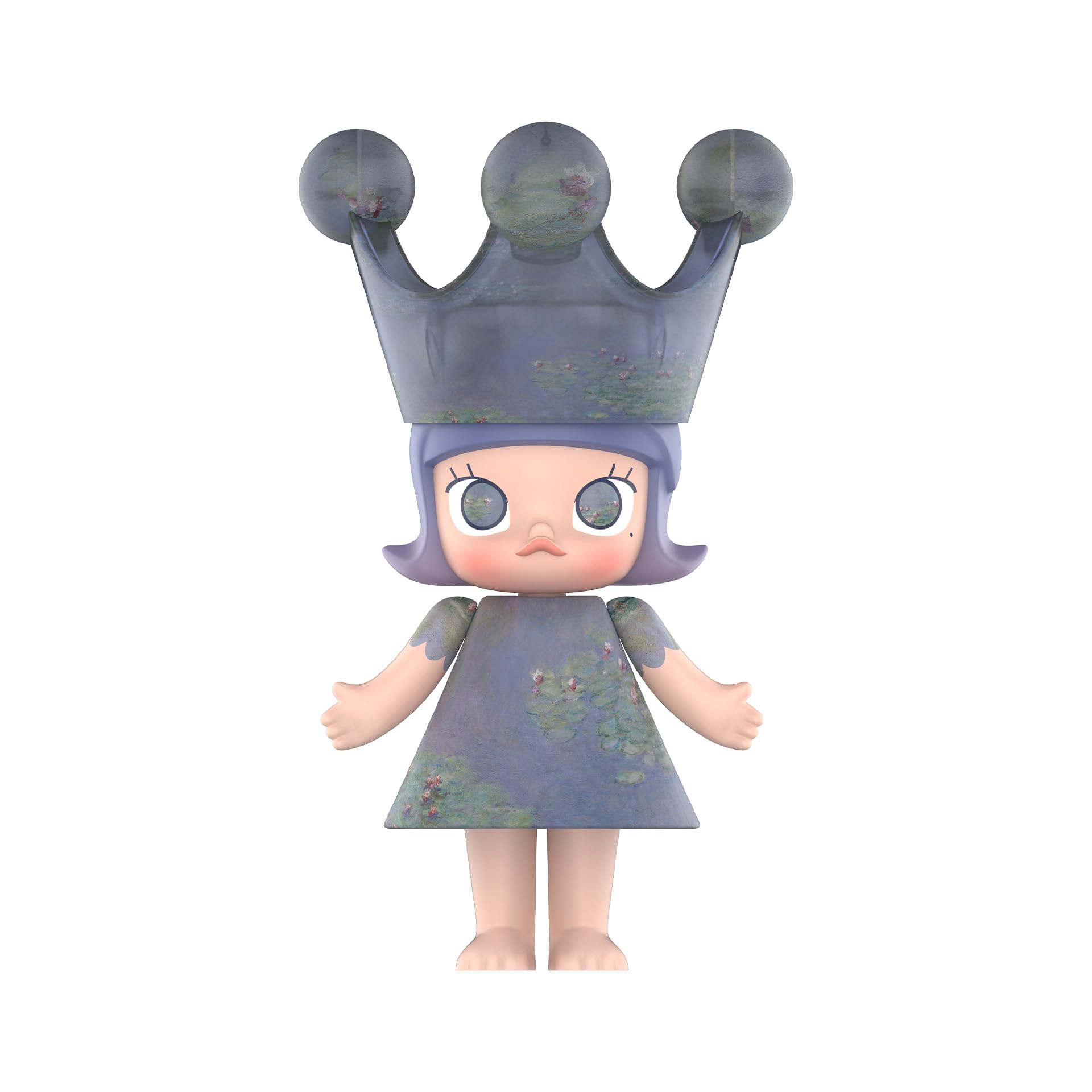 POP MART MEGA Royal Molly 400% Monet-Les Nymphéas Collectible Art Figure - Limited Edition Vinyl Toy for Modern Home Decor & Office Display - Perfect for Collectors, Gift Giving & Interior Design Accent
