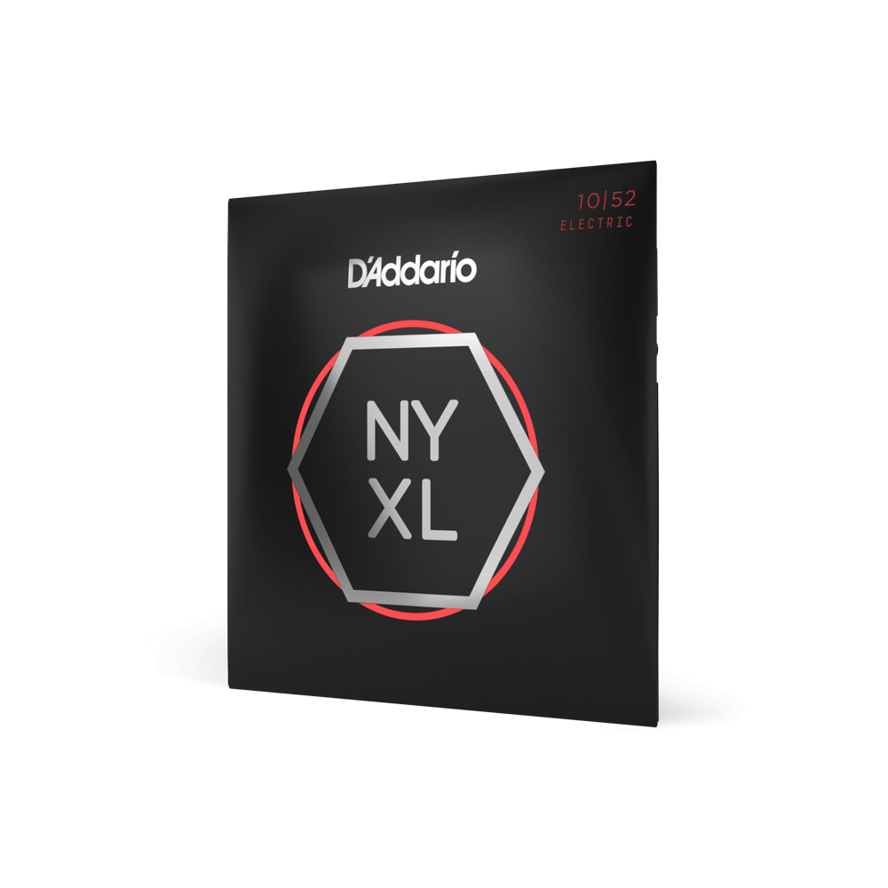 D'Addario NYXL Nickel Wound 10-52 Light Top Heavy Bottom Electric Guitar Strings - Premium for Rock, Metal & Stage Performance