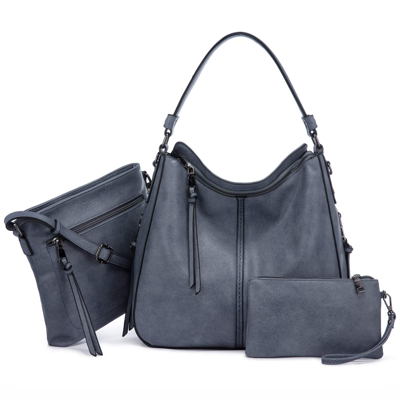**Genuine Leather Hobo Handbags for Women - Large Crossbody Shoulder Tote Purses with Multiple Pockets | Perfect for Work, Travel & Everyday Use**