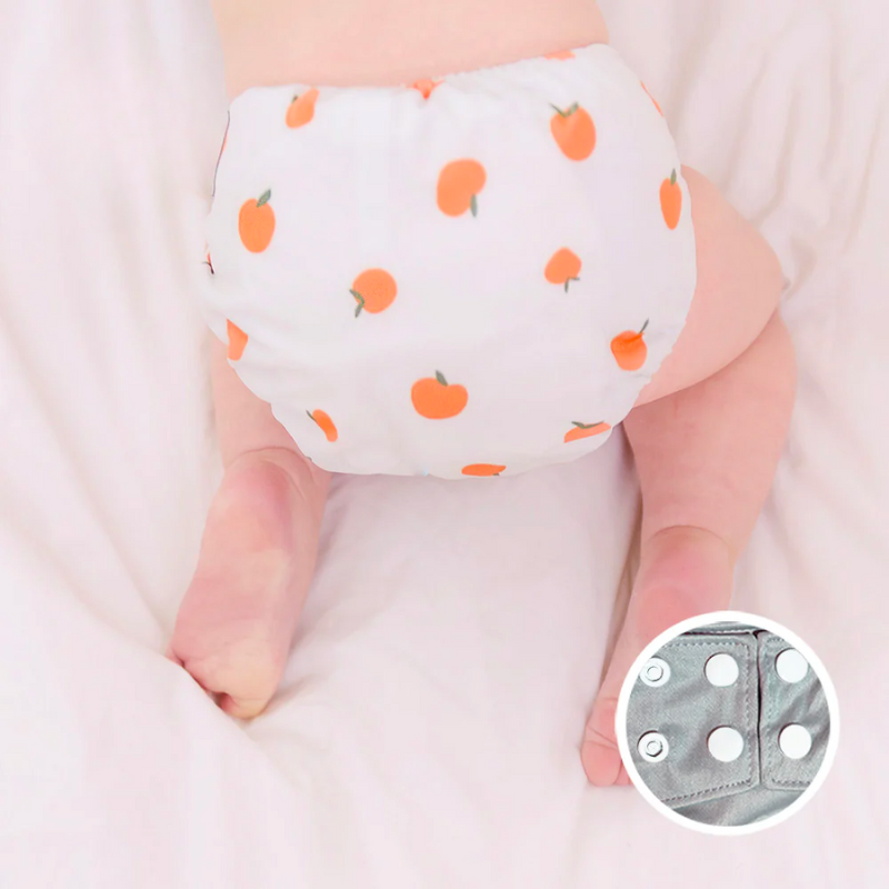 All-in-One Cloth Diapers for Babies - Reusable, Adjustable & Eco-Friendly - Perfect for Daycare, Travel & Overnight Use