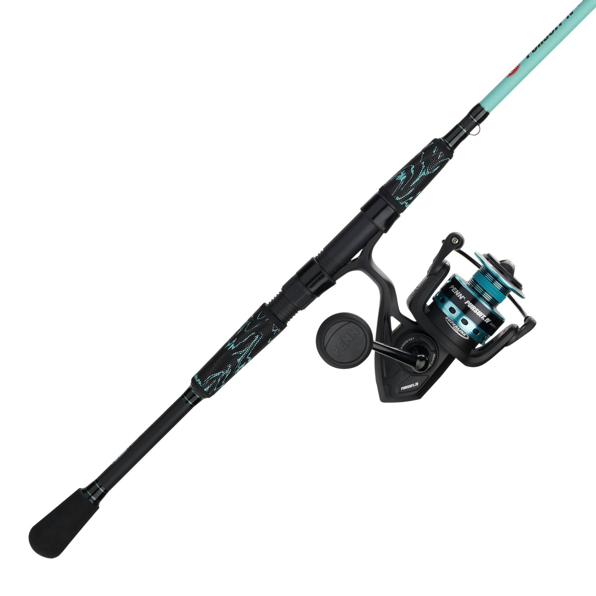Pursuit® IV LE Spinning Rod and Reel Combo - Lightweight Fishing Gear for Freshwater & Saltwater Anglers - Perfect for Shore Fishing, Boat Fishing, and Tournament Use