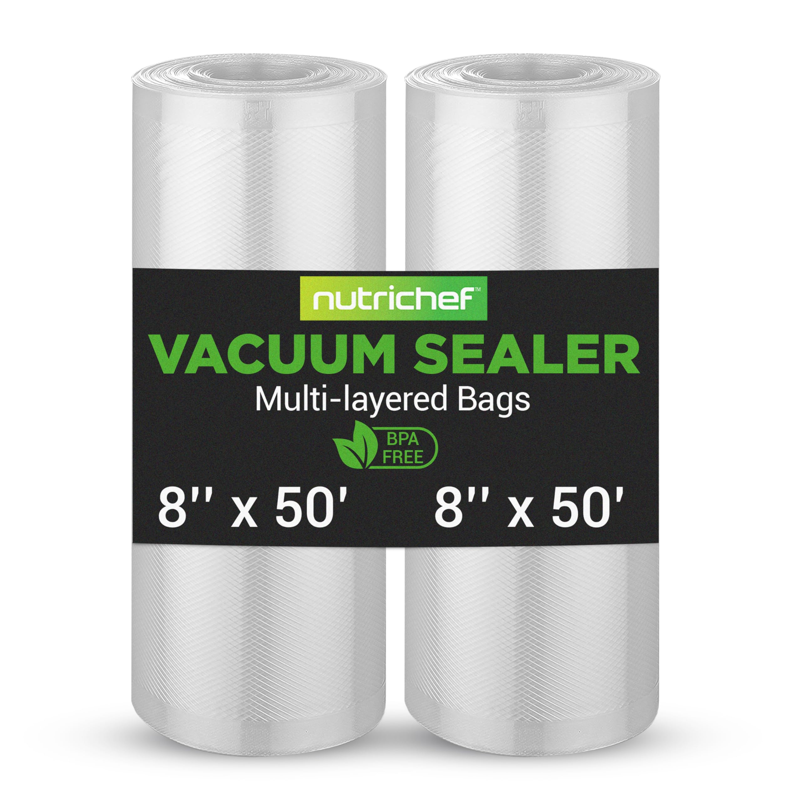 NutriChef Vacuum Sealer Bags 8