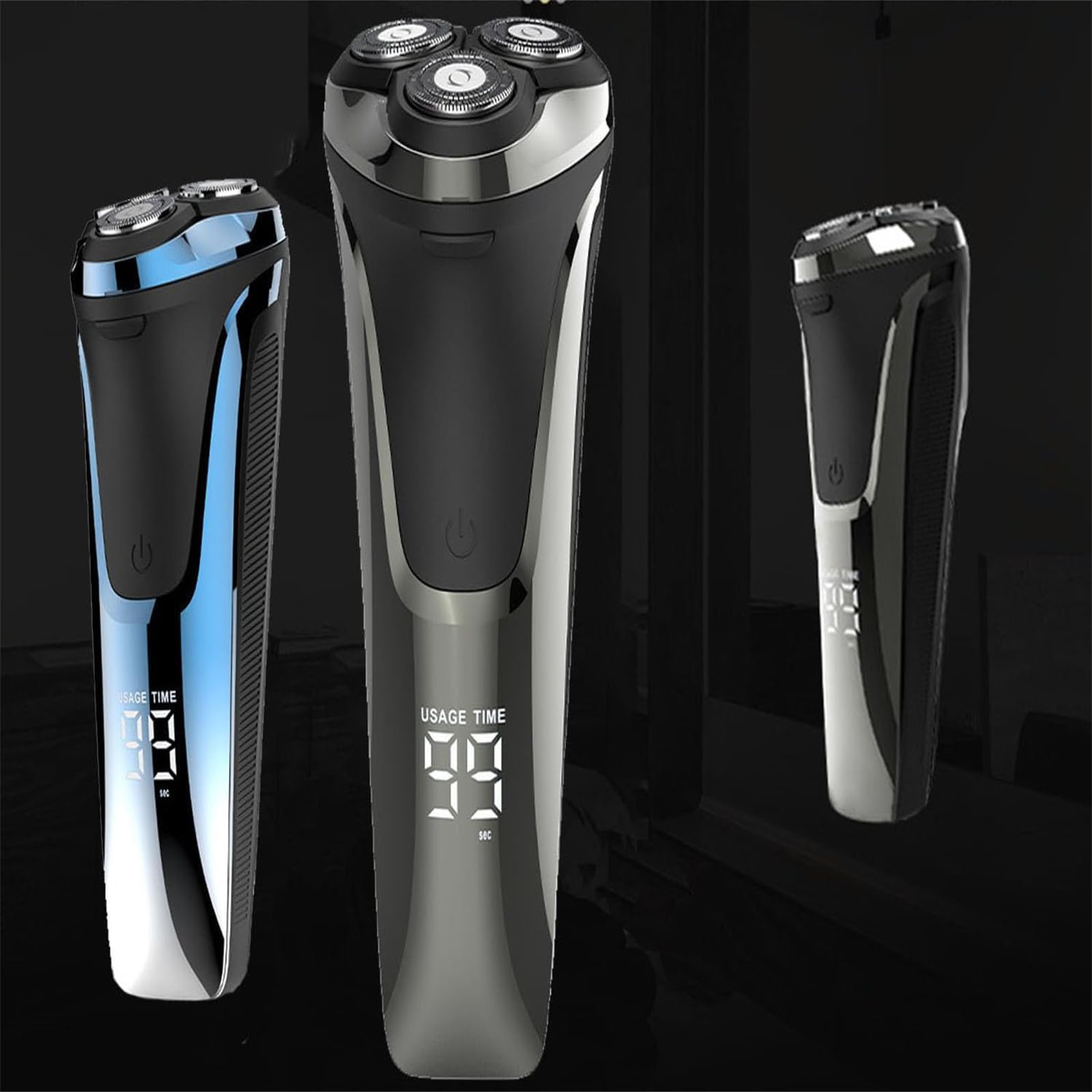 Premium 4D Floating Head Electric Razor for Men - Wet & Dry Shaver with Smooth Shaving Technology | Portable & Travel-Friendly Design | Perfect for Home, Gym, Office & Travel Use
