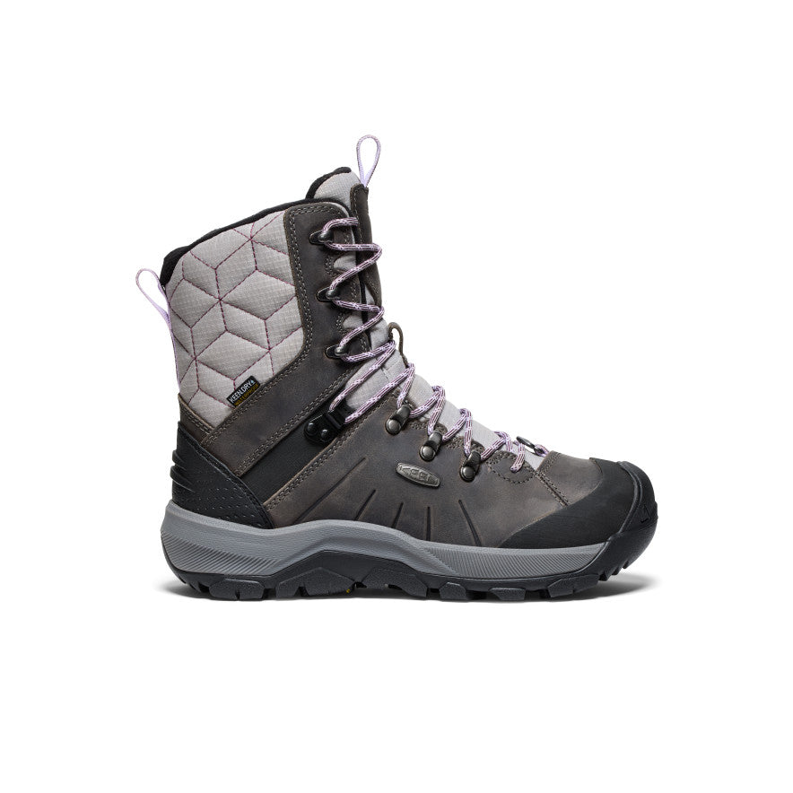 Women's Revel IV High Polar Waterproof Winter Boots - Steel Grey/Orchid Petal | Insulated Snow Boots for Hiking, Walking & Cold Weather Outdoor Activities
