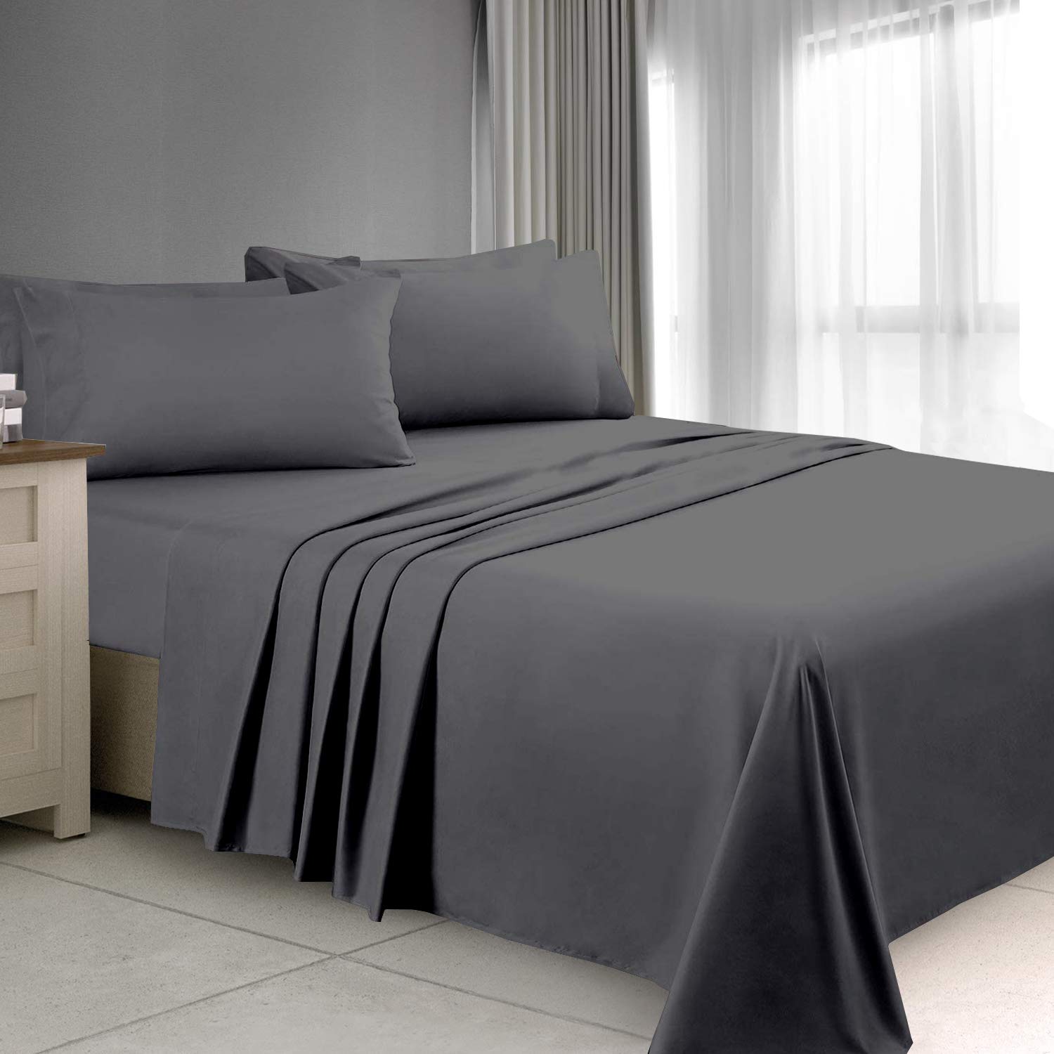 Luxury Twin XL Bed Sheets Set - 1800 Ultra-Soft Microfiber College Dorm Sheets with 16