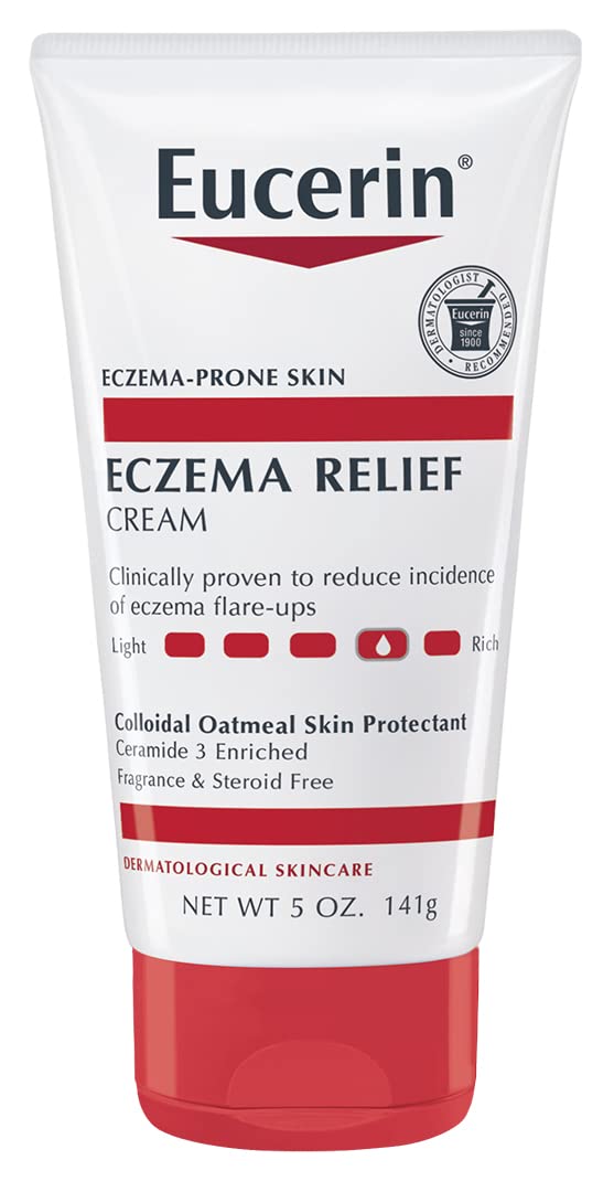 Eucerin Eczema Relief Cream & Body Wash Set (13.5 Fl Oz + 5 Oz) with Colloidal Oatmeal - Soothing Skin Protectant for Dry, Itchy Skin - Perfect for Daily Eczema Care & Sensitive Skin Relief