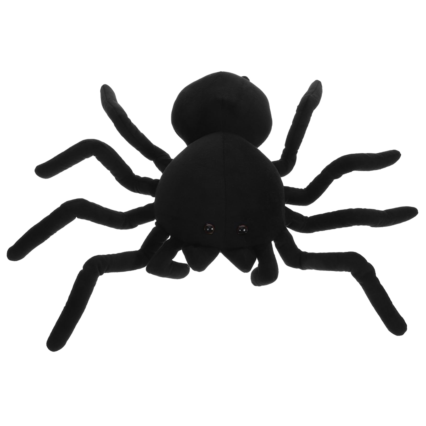 Toyvian Black Spider Plush Pillow - Realistic Simulation Ghost Spider, Large Jumping Spider Stuffed Toy for Halloween Decor, Kids Room, and Themed Parties