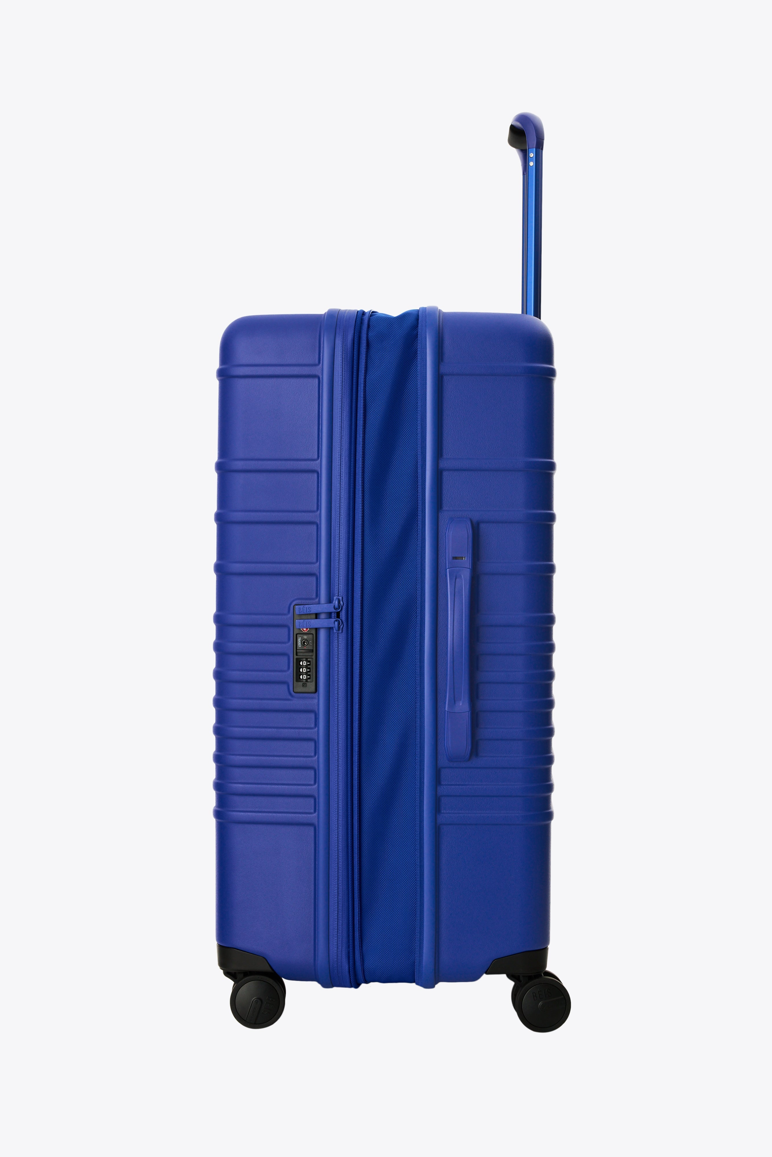 Large Check-In Roller Luggage in Cobalt Blue - Spacious 28