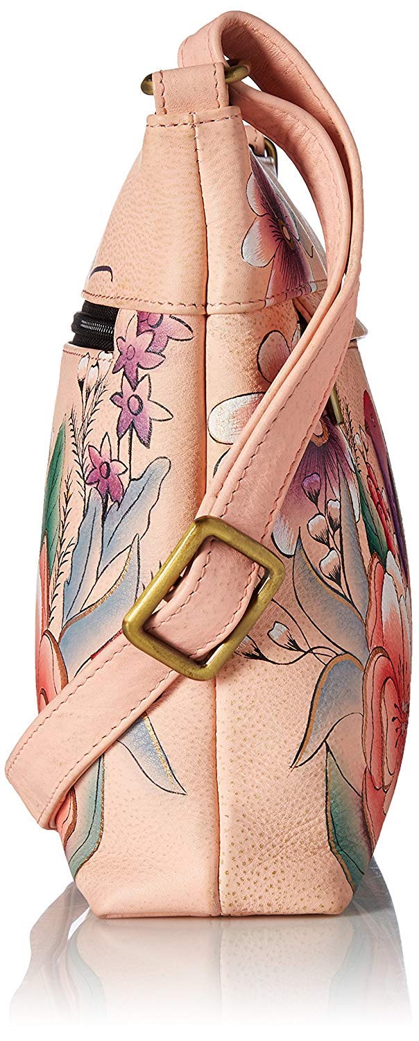 Anuschka Hand Painted Leather Crossbody Bag for Women - Perfect for Travel & Daily Use